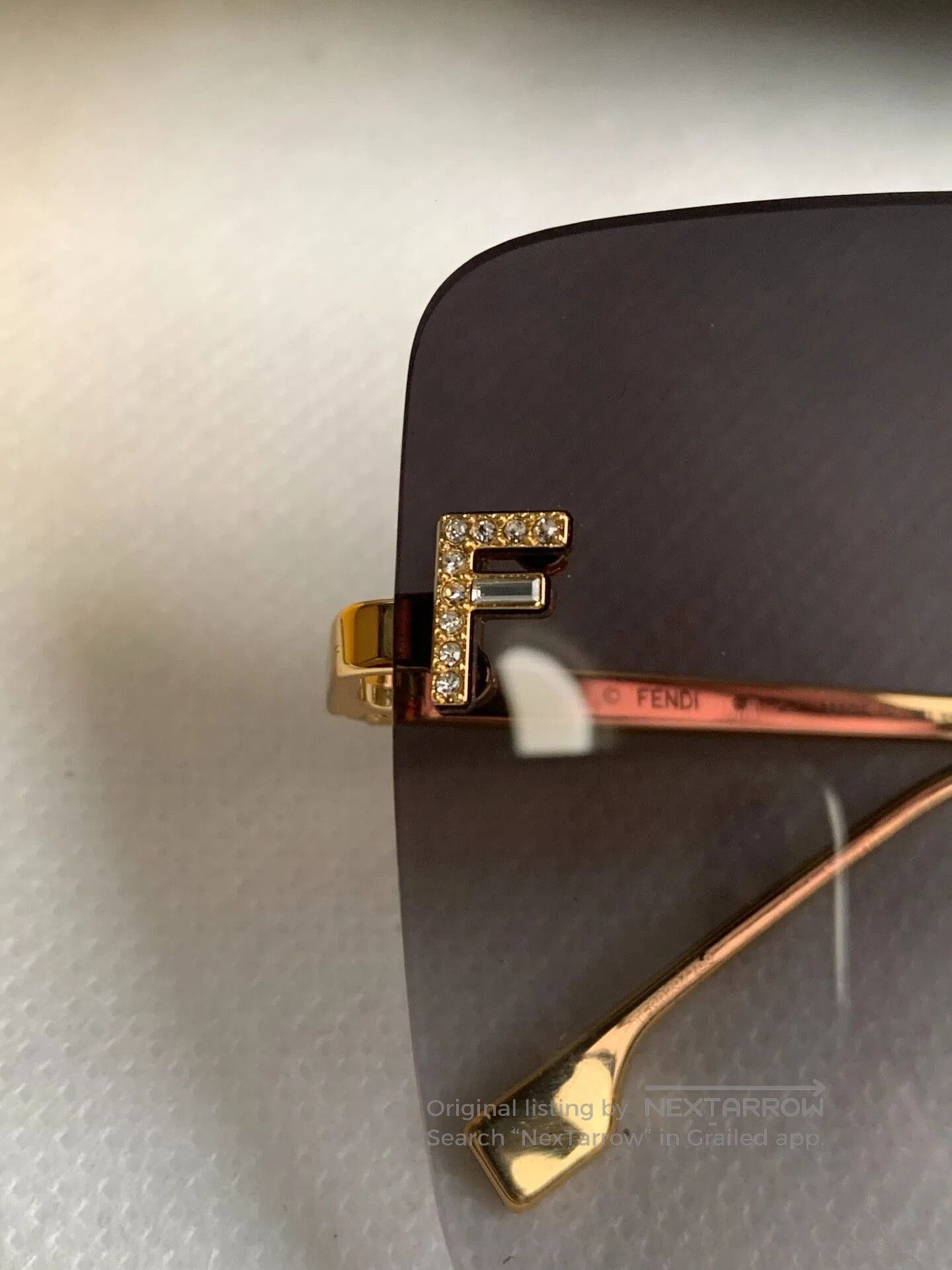 Fendi FENDI Gold Frame Sunglasses. Size ONE SIZE - 5 Thumbnail