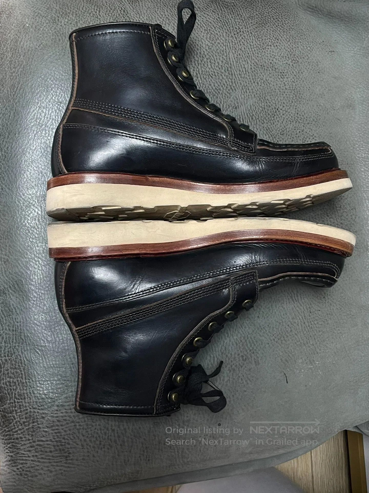 Left Hand Master Zuo Custom Horween Leather Shoes. Size US 9 / EU 42 - 4 Thumbnail