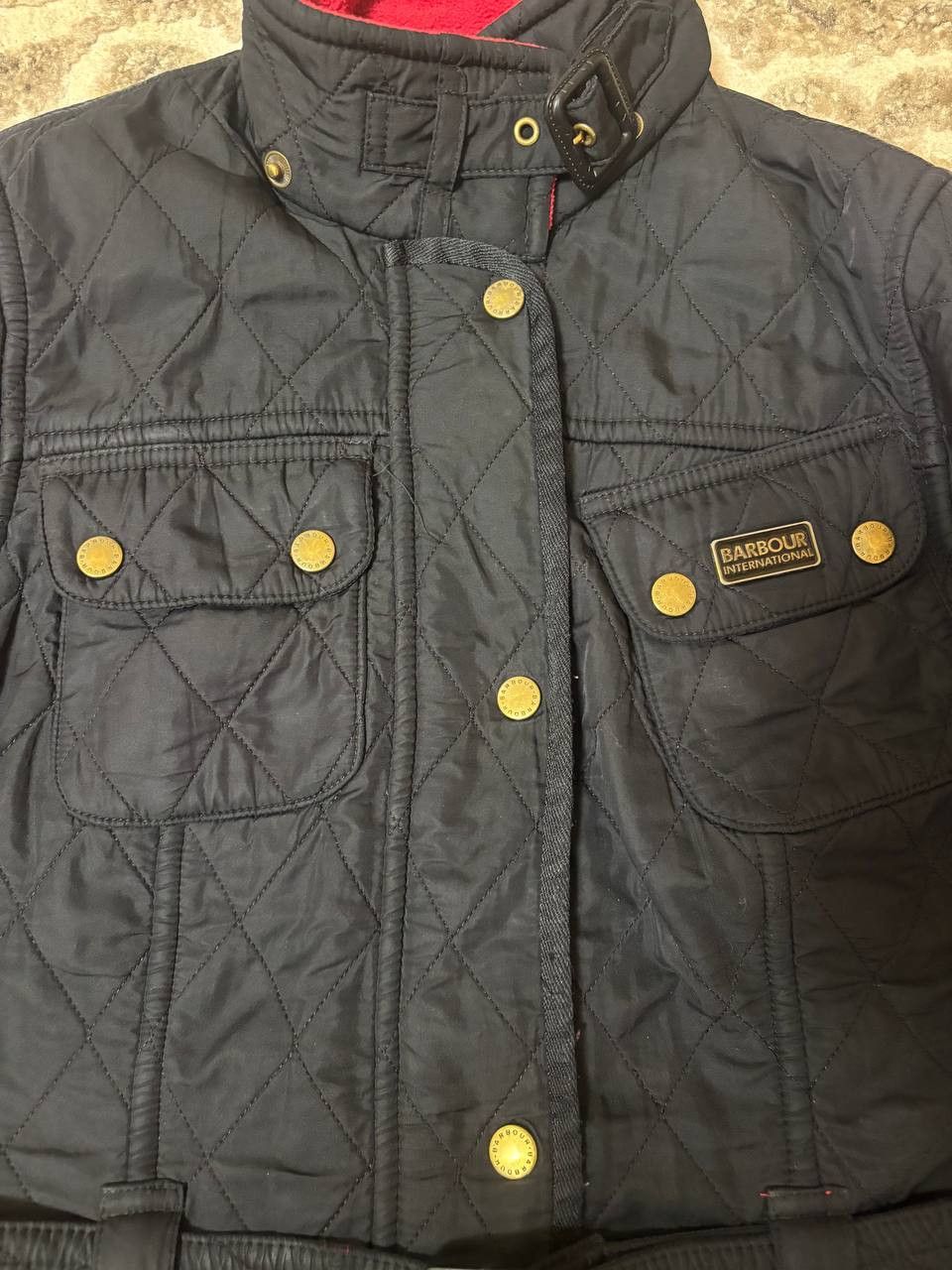 Barbour Barbour International Quilted Belted Jacket Black/Red Size M / US 6-8 / IT 42-44 - 13 Thumbnail