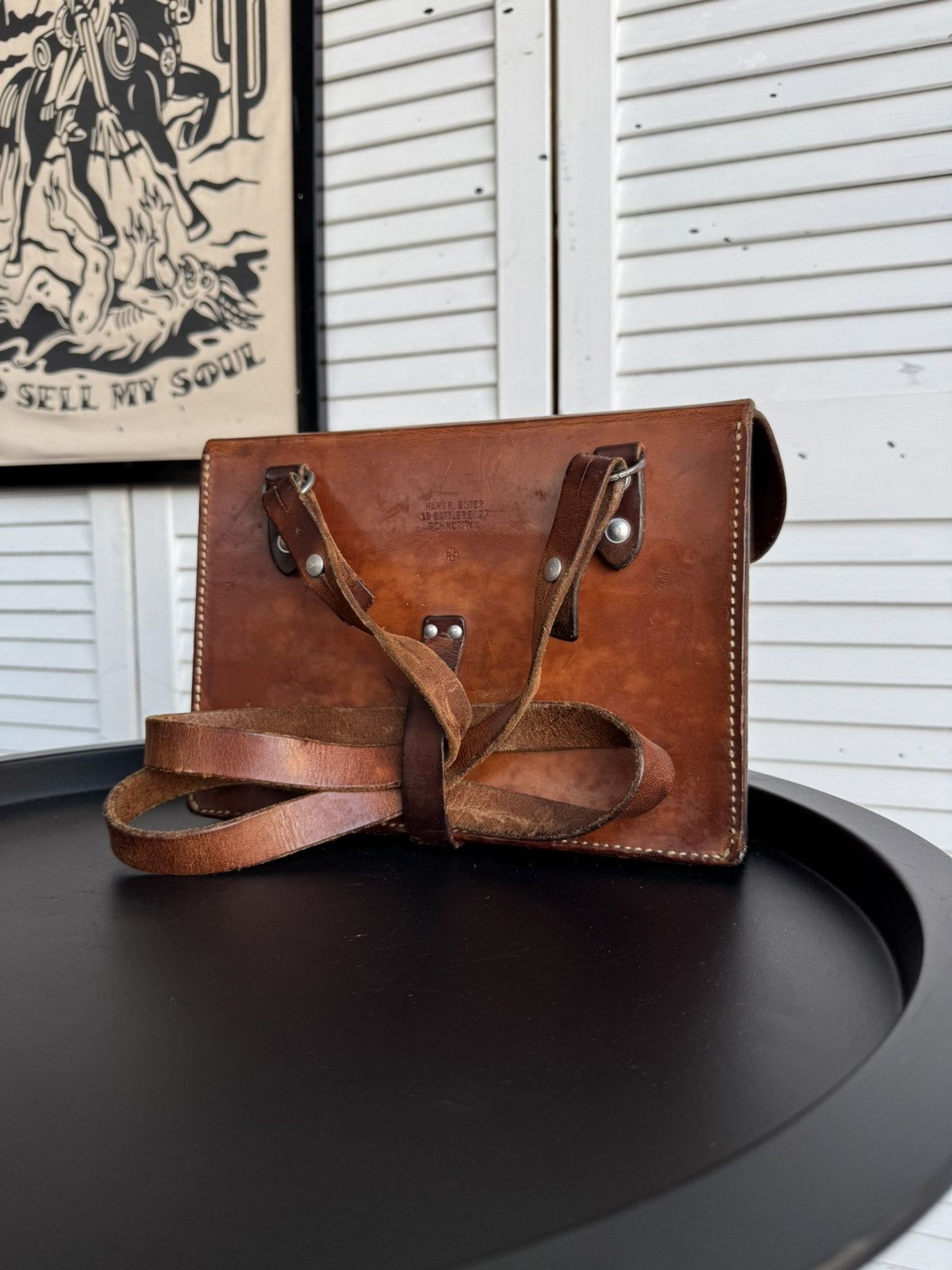Vintage Vintage Swiss Army Leather Satchel Handcrafted Bag 1977 Size ONE SIZE - 5 Thumbnail
