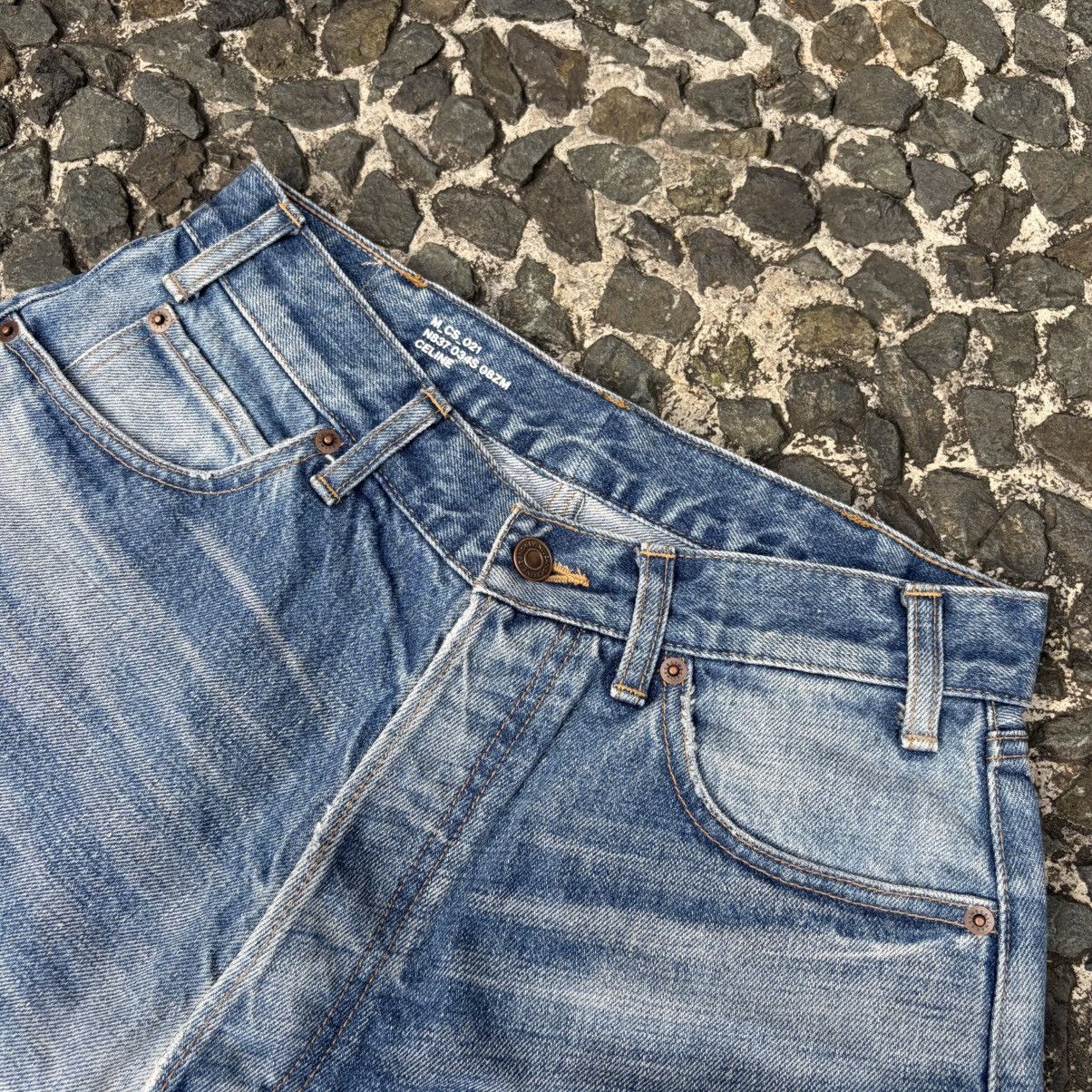 Celine Celine Wesley Denim Zuma Wash Distressed Short Size US 29 - 2 Thumbnail