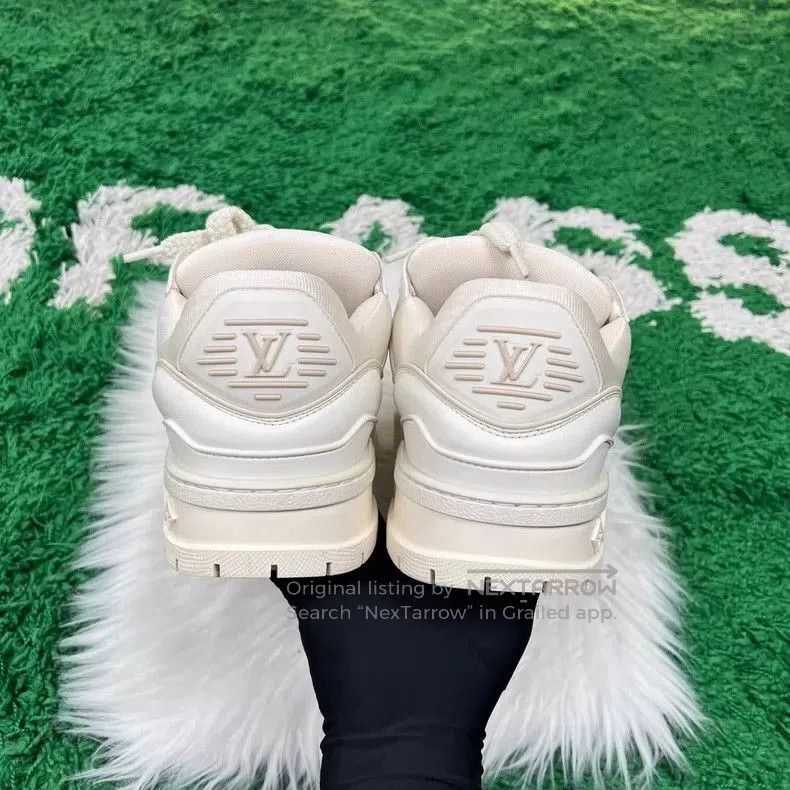 Louis Vuitton louis vuitton white chunky trainer shoes. Size US 8.5 / EU 41-42 - 3 Thumbnail