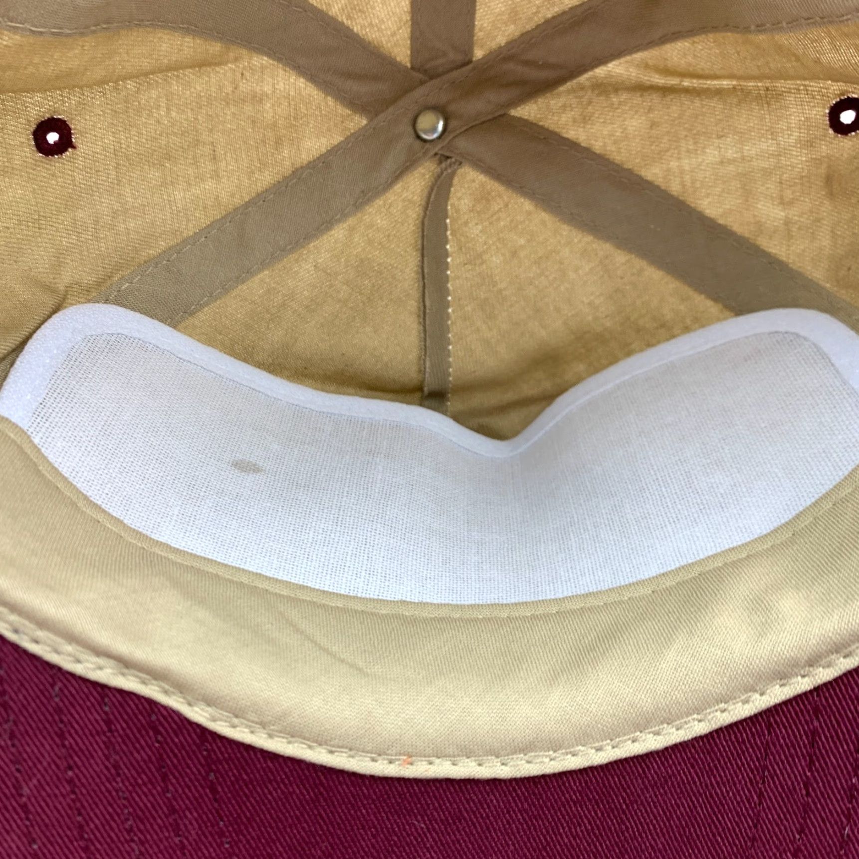 Vintage VINTAGE Four Season's Shawnee Terminal Elevator Brown Maroon Cotton Snapback Trucker Hat Cap Size ONE SIZE - 6 Thumbnail