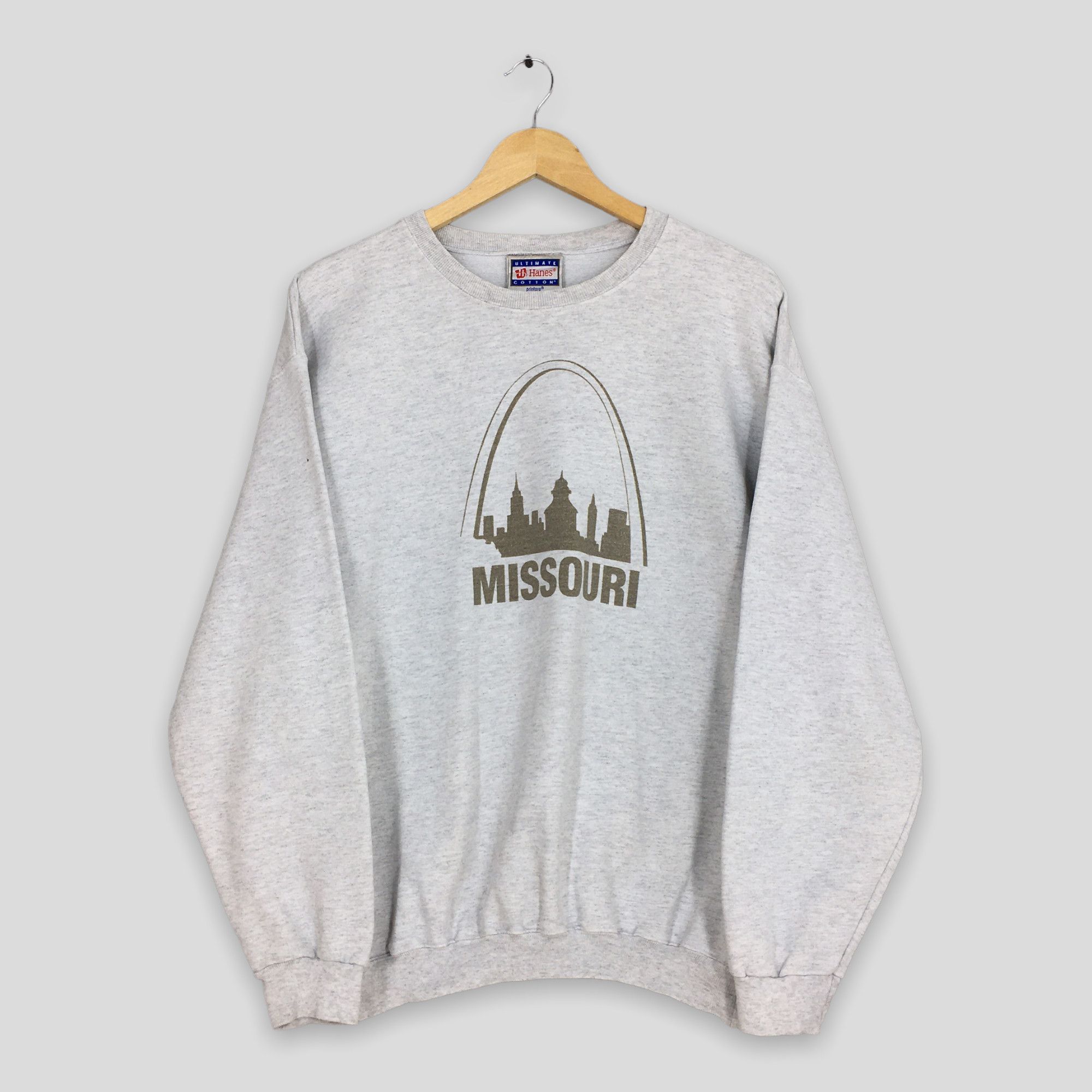 NCAA Vintage 90s Missouri State Gray Sweatshirt Medium Size US M / EU 48-50 / 2 - 1 Thumbnail