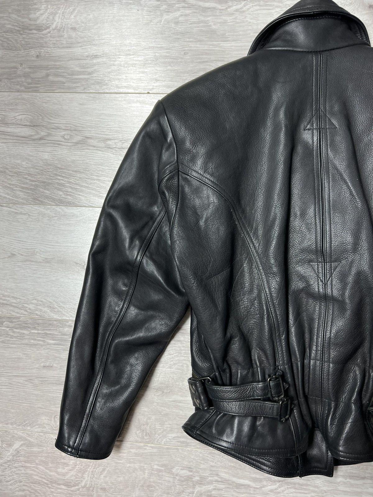 Genuine Leather Vintage Belo Heavyweight Biker Leather Jacket Rock Punk Size US M / EU 48-50 / 2 - 20 Thumbnail