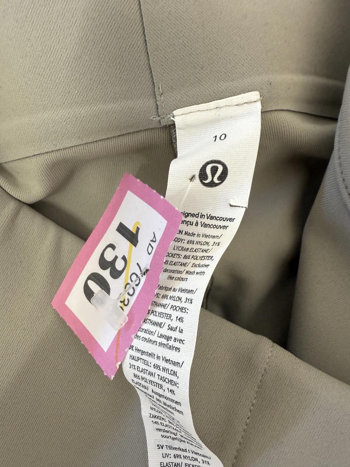 Lululemon Lululemon Women's Light Beige Stretch Pants Size 10 Size 28" / US 6 / IT 42 - 2 Thumbnail