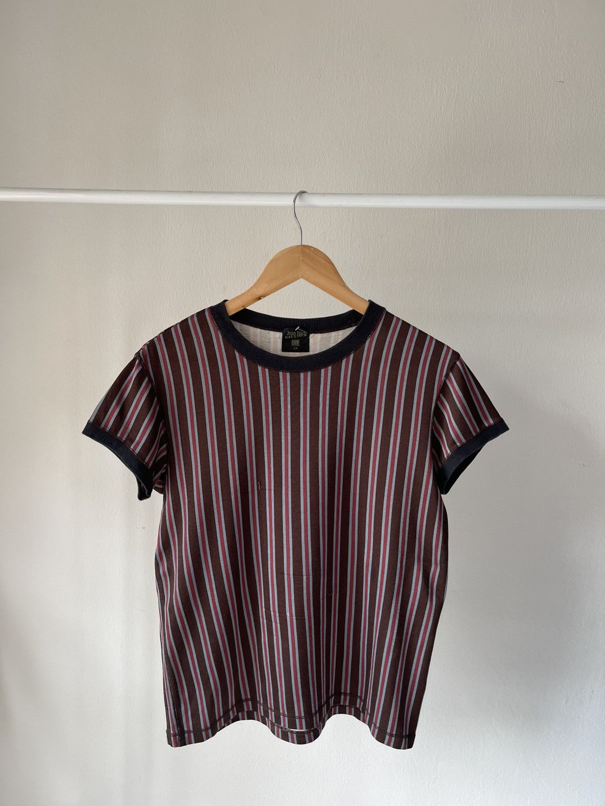 Jean Paul Gaultier 2000s Jean Paul Gaultier Homme Stripe Tee Size US S / EU 44-46 / 1 - 2 Thumbnail