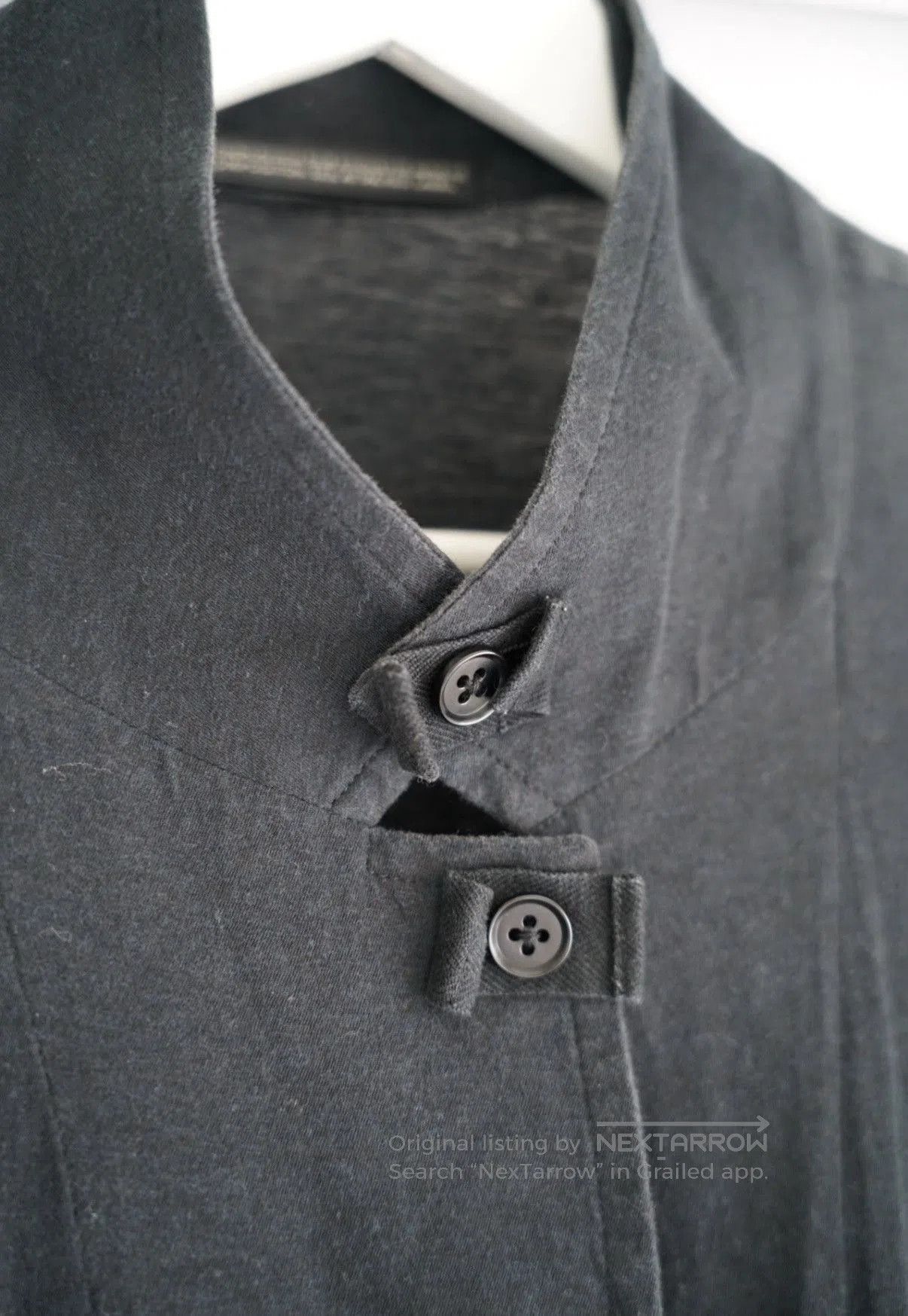 Yohji Yamamoto Black Button. Size US M / EU 48-50 / 2 - 3 Thumbnail