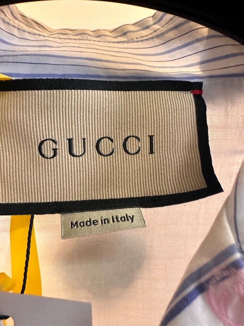 Gucci Gucci Size 38 Striped color, stitching color floral print Size US XXS / EU 40 - 3 Thumbnail