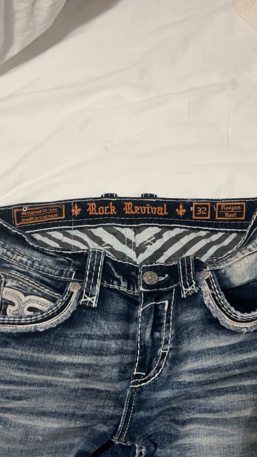 Rock Revival Rock Revival Embroidered Bootcut Jeans Size US 32 / EU 48 - 4 Thumbnail