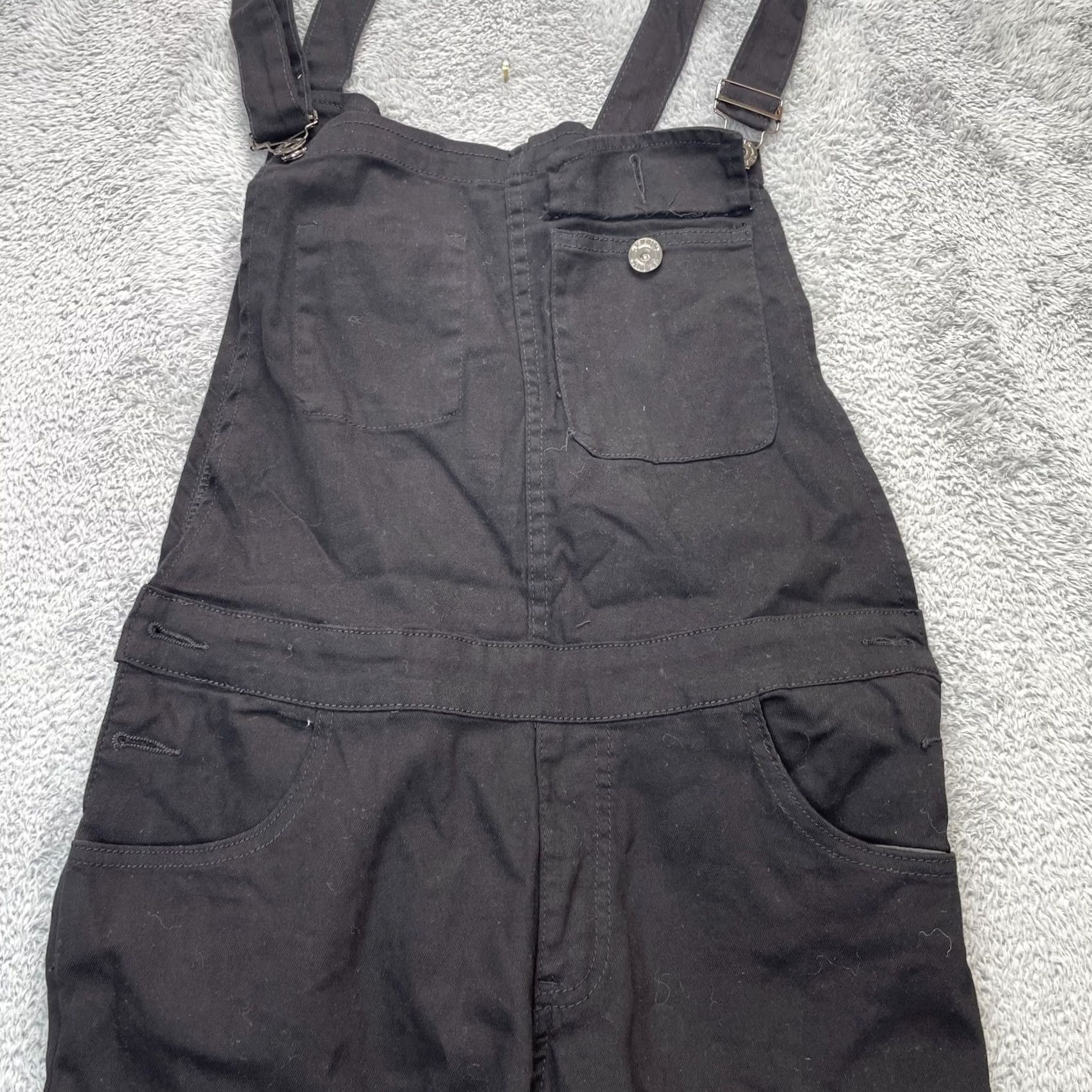 Denime Mens Overalls Large Black Denim Coveralls Cotton Work Wear Skinny Leg Etsy Shirt Womens L Black Denim Workwear Overall Size 36" / US 14 / IT 50 - 2 Thumbnail