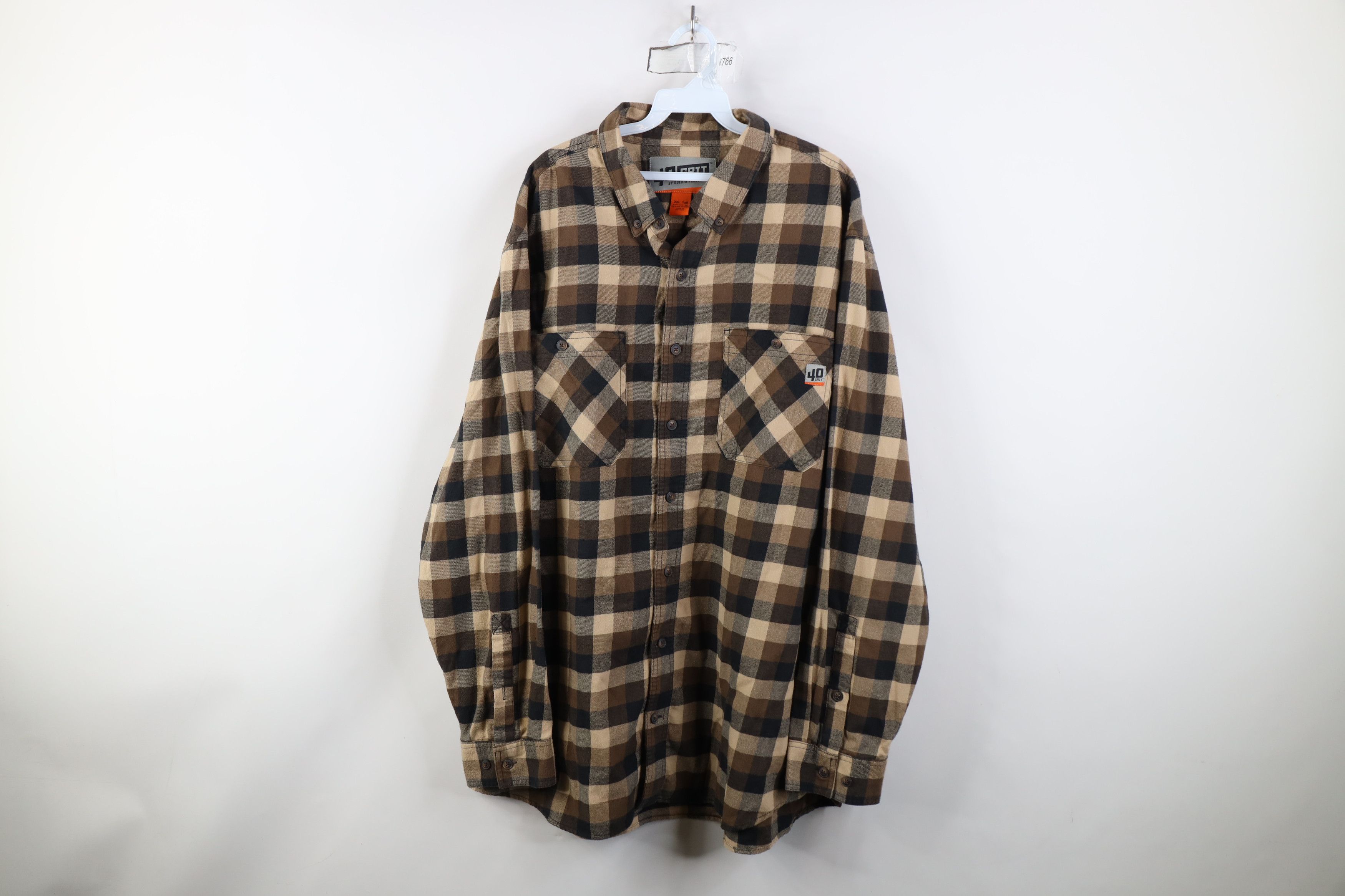 Duluth Trading Company Duluth Trading Co 40 Grit Collared Button Down Shirt Brown Size US XXL / EU 58 / 5 - 1 Thumbnail
