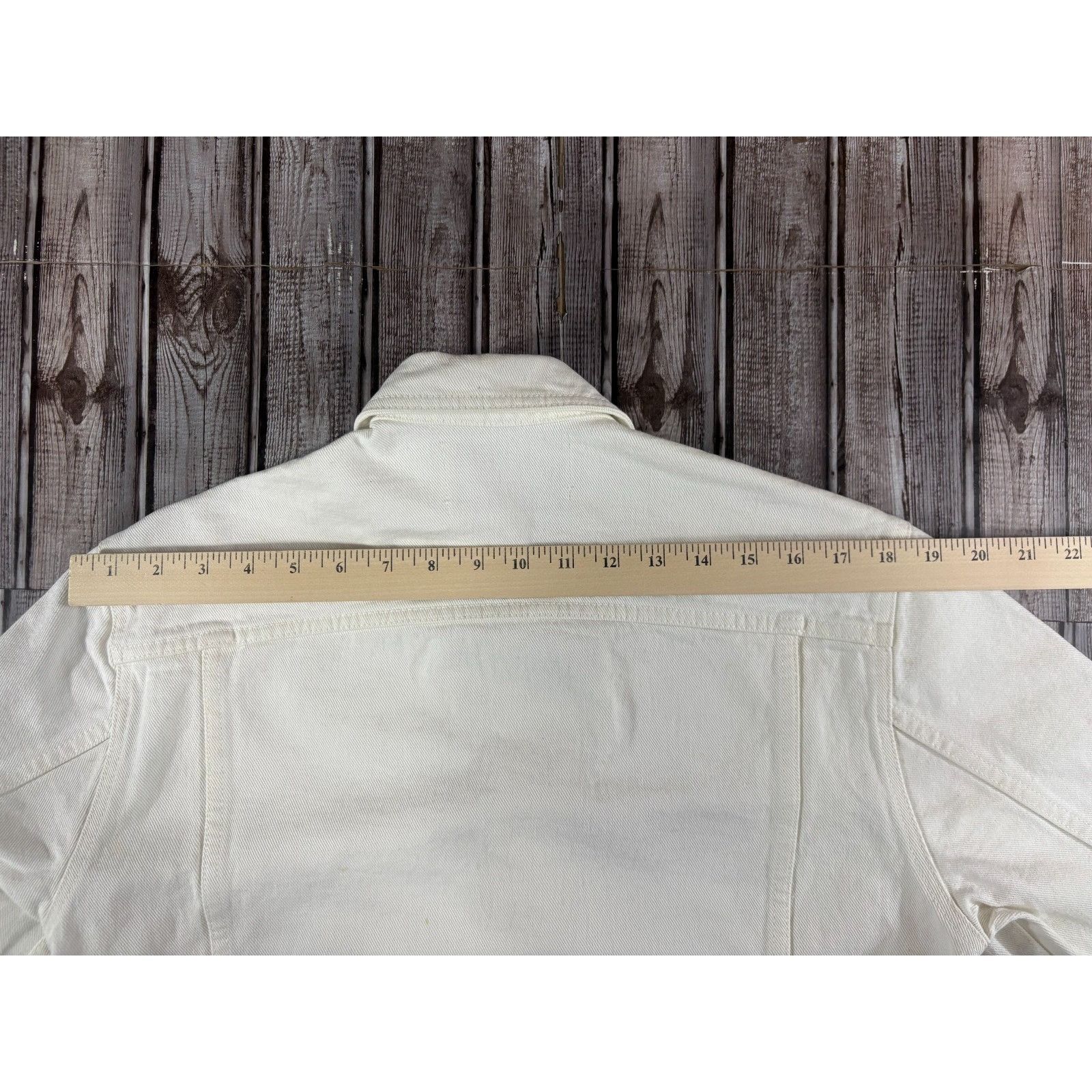 Our Legacy Our Legacy White Torn Twill Denim Jacket Size 46 EU S US Size US S / EU 44-46 / 1 - 7 Thumbnail