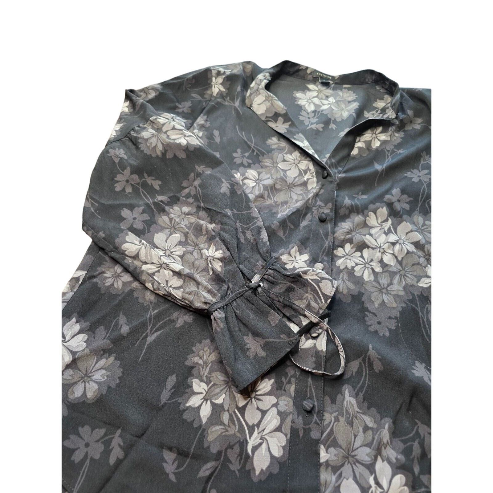 Ann Taylor Ann Taylor Womens Sz S Blouse Sheer Womens Size S / US 4 / IT 40 - 4 Thumbnail