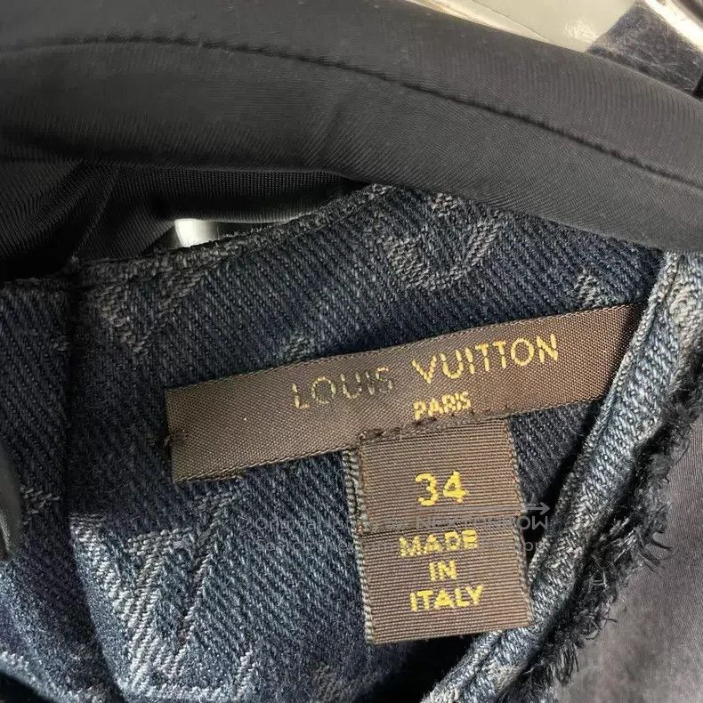 Louis Vuitton Louis Vuitton Blue patchwork presbyopic full-print denim d Size XXS / US 00 / IT 34 - 6 Thumbnail