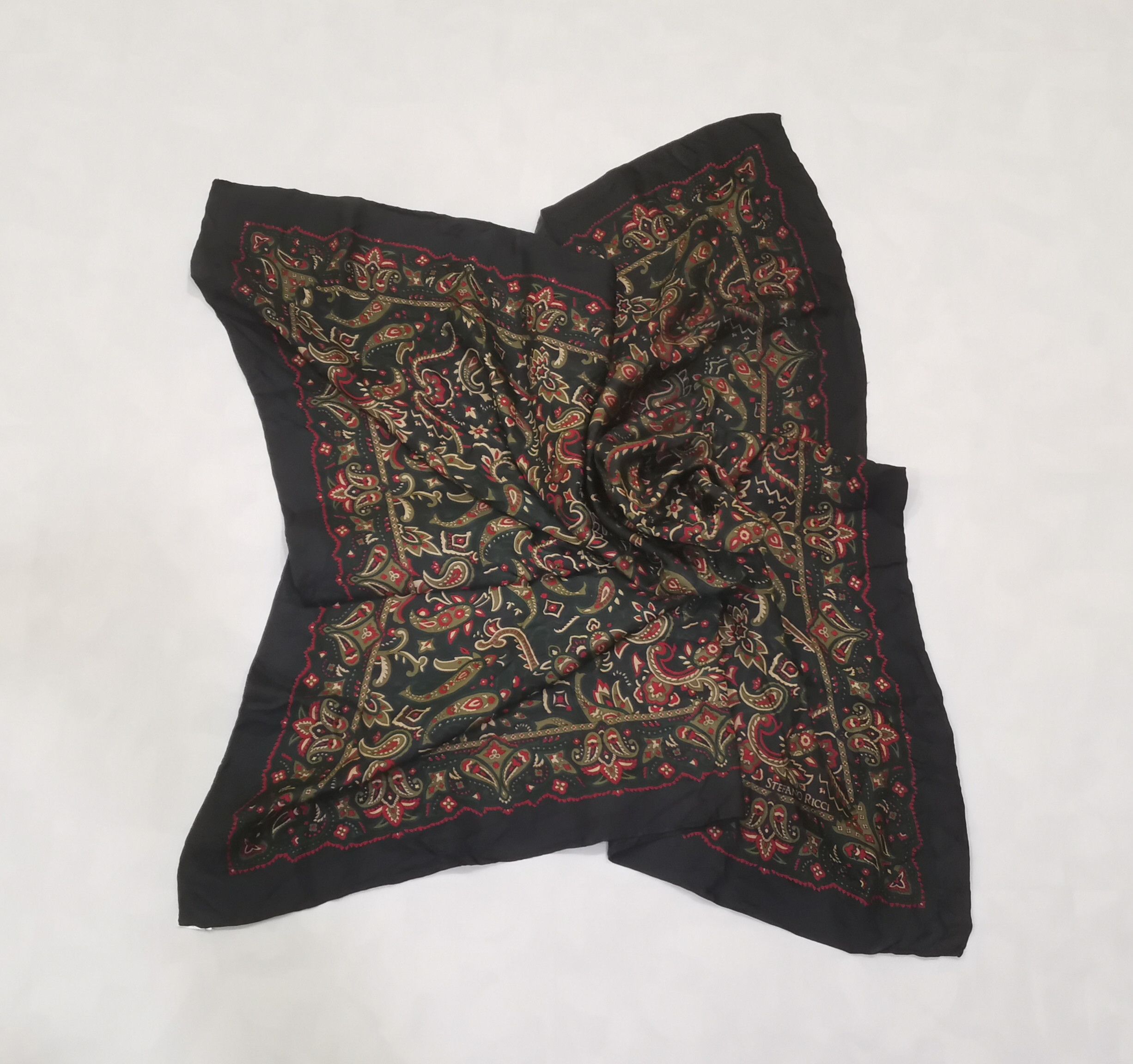 Designer × Stefano Ricci Rare Stefano Ricci scarves paisley design Size ONE SIZE - 2 Thumbnail