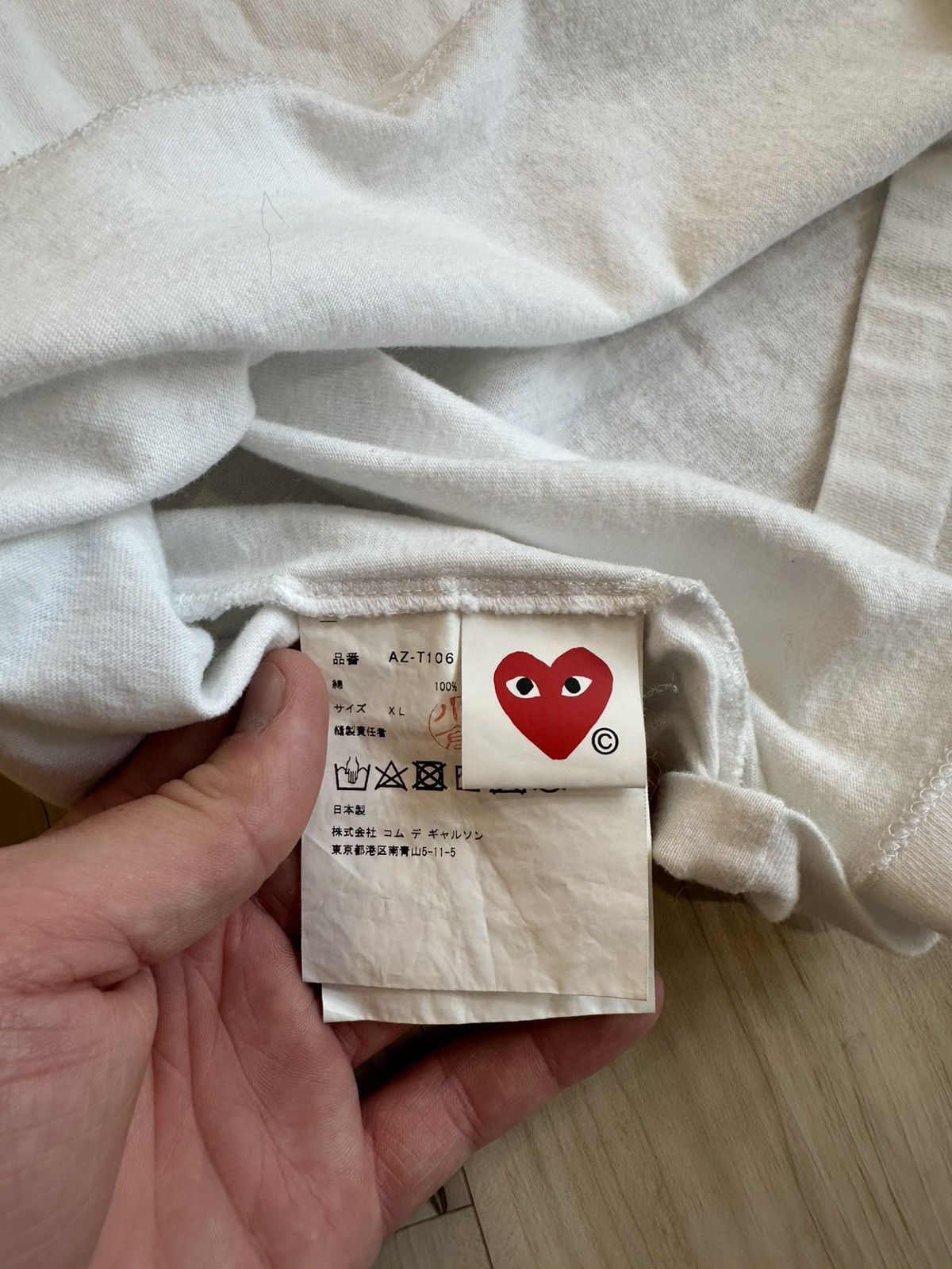 Comme des Garcons PLAY Comme des Garcons Men's Play T-Shirt Size XL Size US XL / EU 56 / 4 - 5 Thumbnail