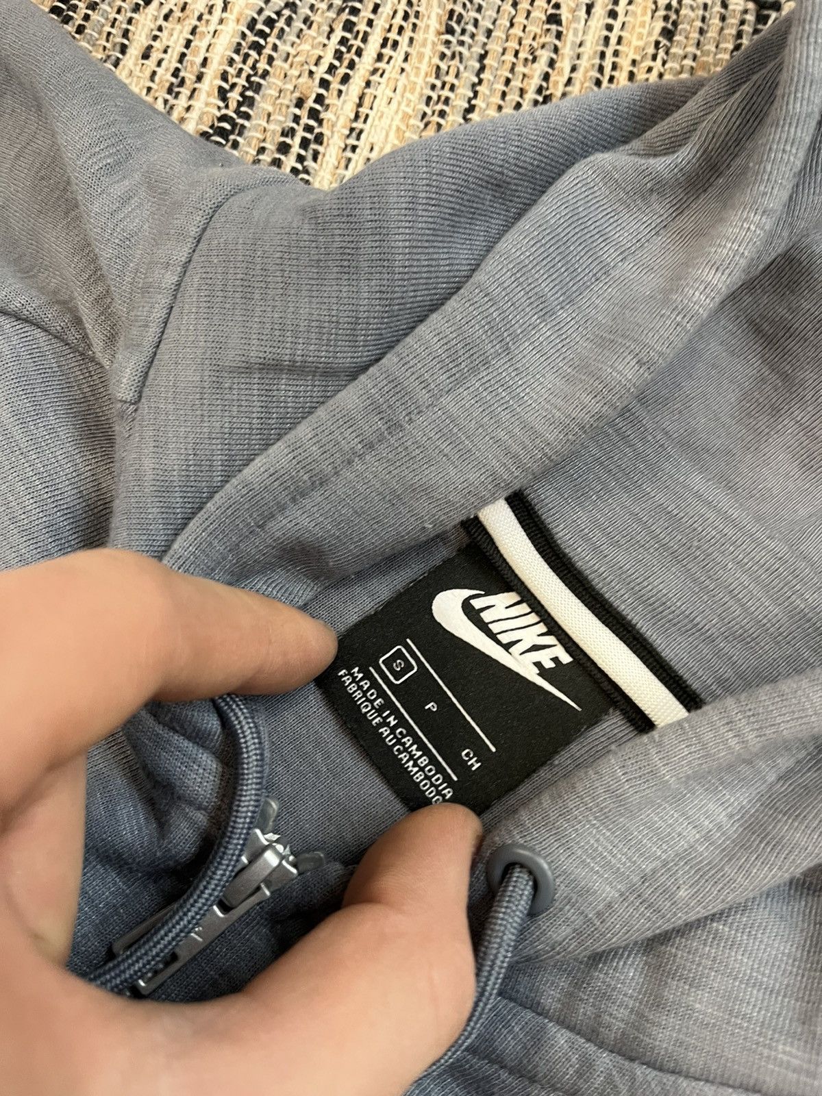 Nike × Vintage Nike Modern zip Hoodie blue minimalistic sweatshirt Size US S / EU 44-46 / 1 - 13 Thumbnail