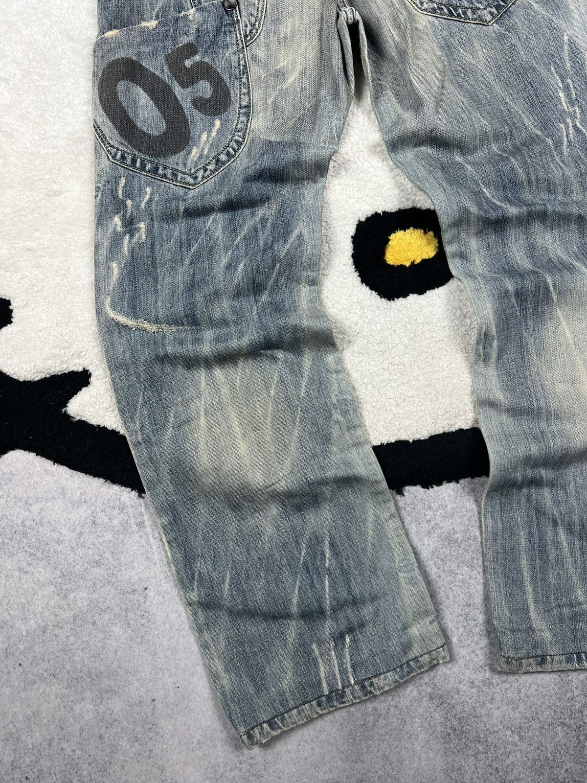 Japanese Brand Vintage Japanese Junya Watanabe GOA Style Denim Y2K Jeans Size US 30 / EU 46 - 13 Thumbnail