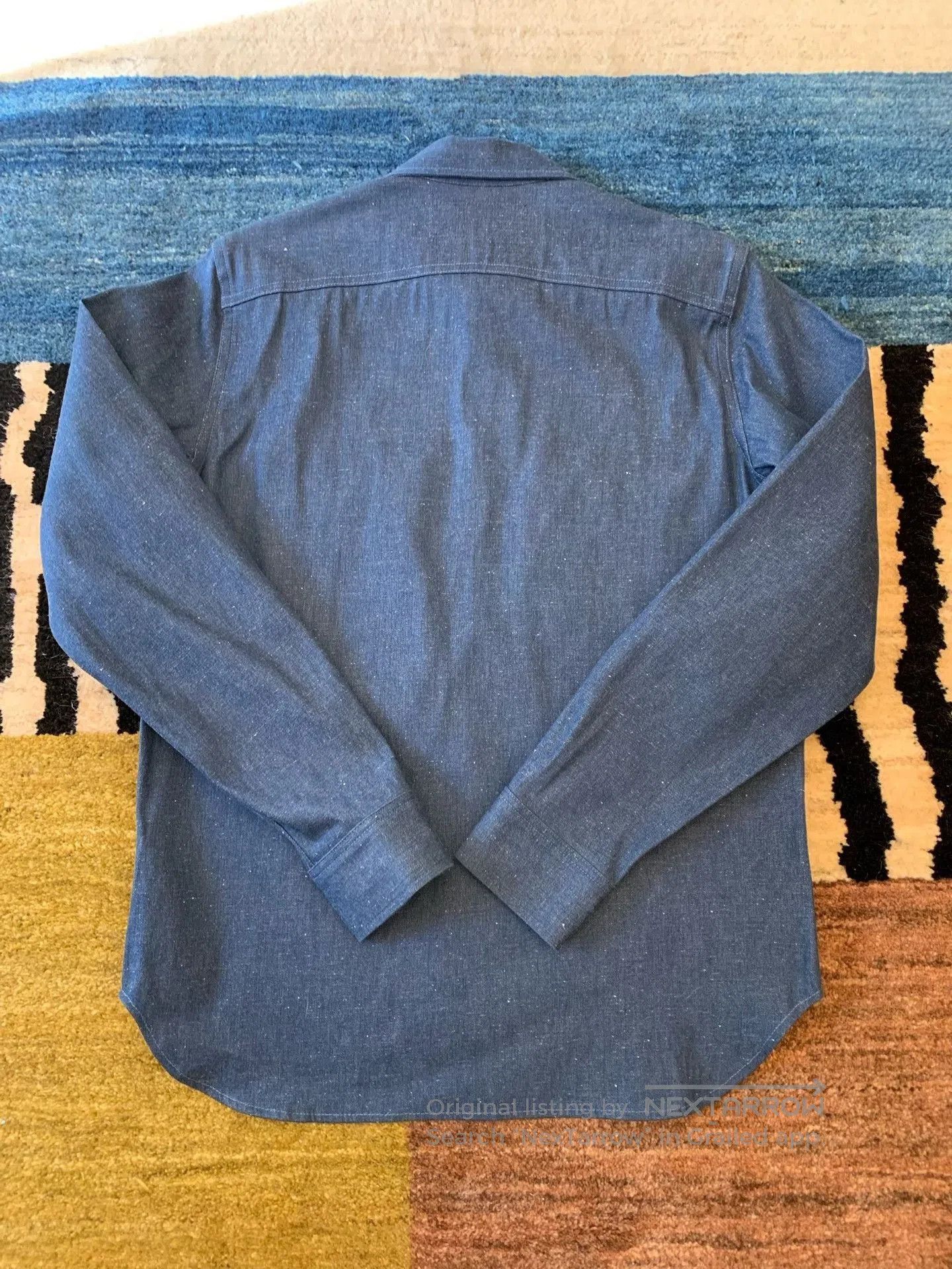 Rogue Territory RGT Shawl Collar Snowflake Denim Work Shirt. Size US L / EU 52-54 / 3 - 6 Thumbnail