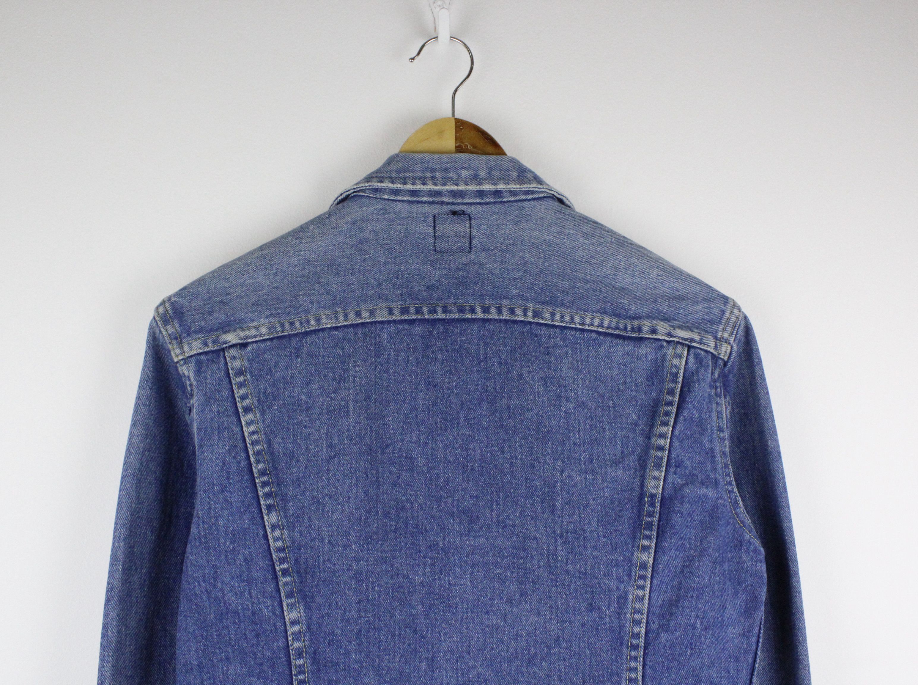 Lee × Vintage Vintage Lee Washed Blue Storm Rider Denim Jacket Size L / US 10 / IT 46 - 5 Thumbnail