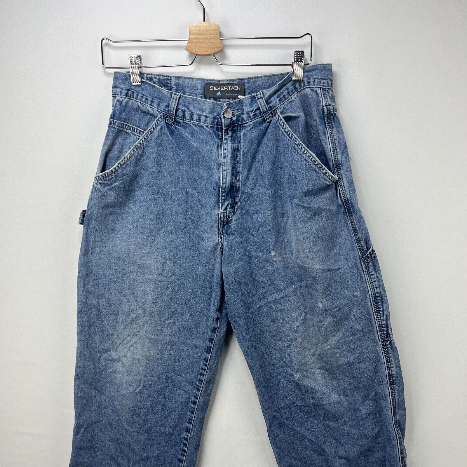 Levi's × Vintage Vintage Y2K Levis Silver Tab Baggy Carpenter Pants 31 Skater Size US 31 - 10 Thumbnail