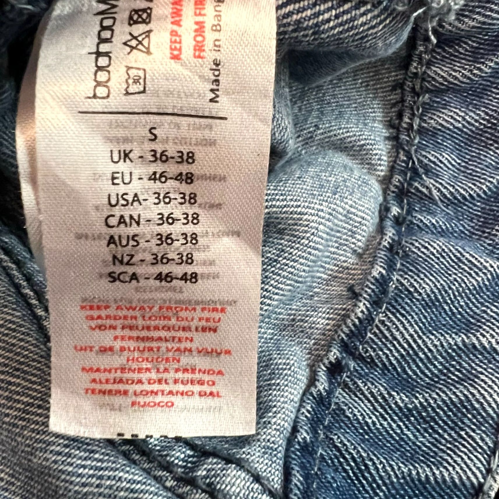 Boohoo VINTAGE Boohoo Denim Jacket Denim Sherpa Collar Jacket Women's S Blue - Boohoo Jacket, Denim, Womens, Small, Blue, 90s, Casualwear Size S / US 4 / IT 40 - 7 Thumbnail