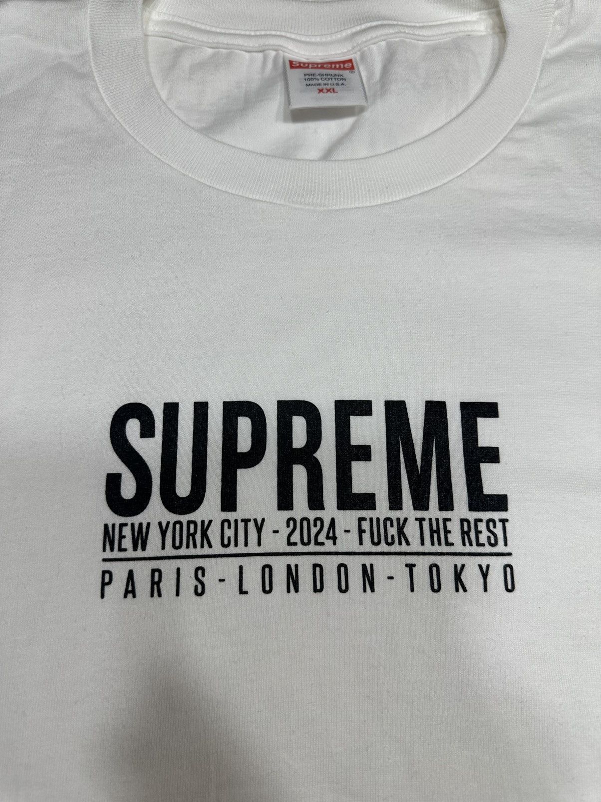 Supreme Supreme Paris Tee / Brand New 2XL Size US XXL / EU 58 / 5 - 4 Thumbnail