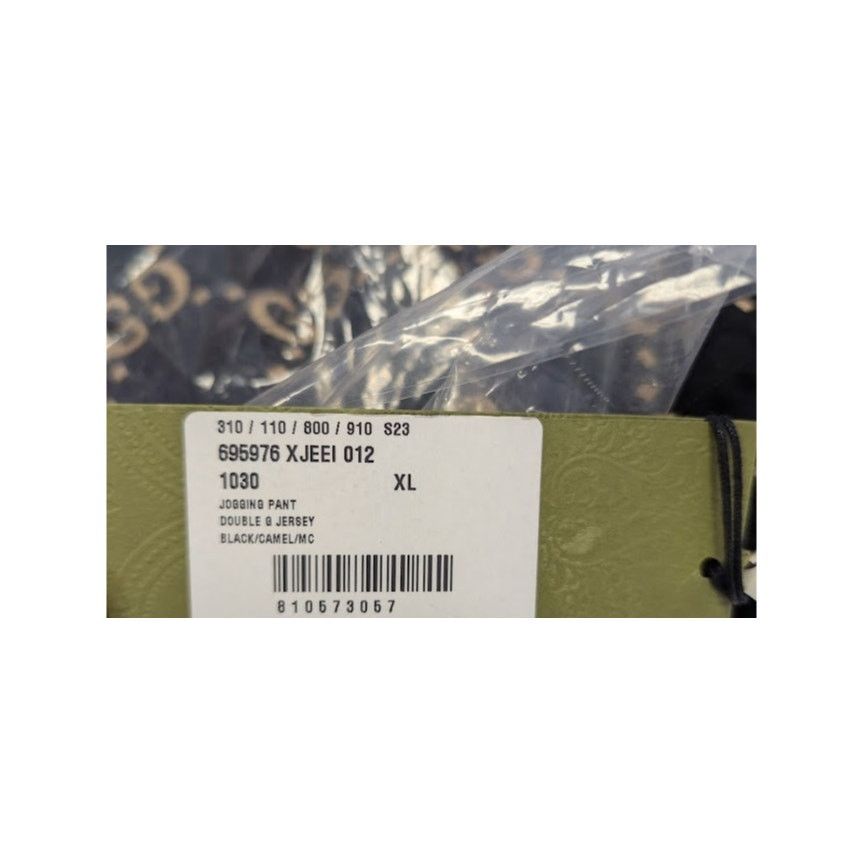 Gucci o1rshd1 Q:2 / Double G Jersey Jogging Pant in Black/Camel Size US 36 / EU 52 - 20 Thumbnail