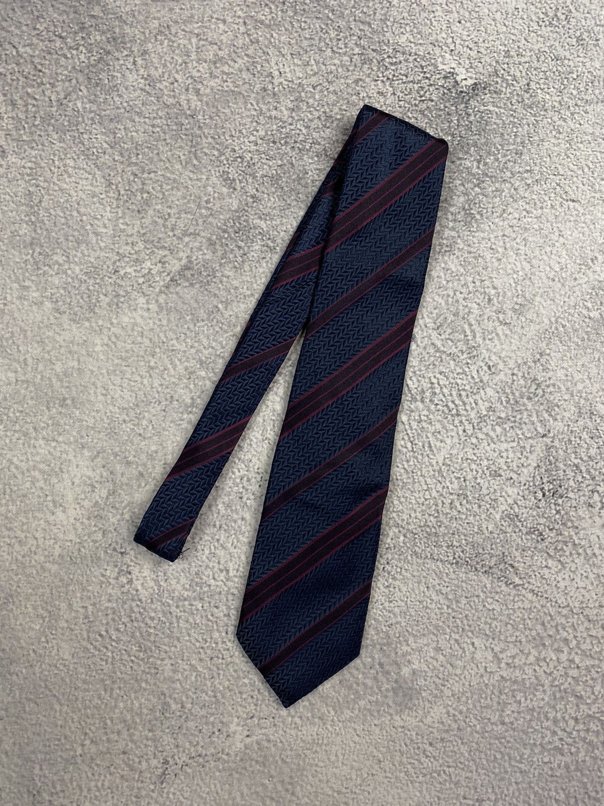 Canali Canali Striped Silk Tie Size ONE SIZE - 3 Thumbnail
