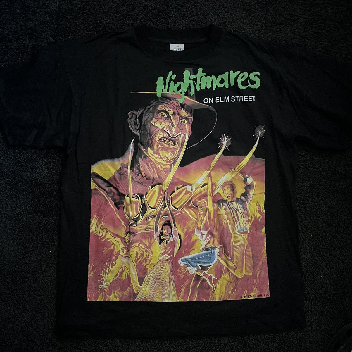 Vintage Vintage/Boot Freddy Krueger AOP Double-Sided Shirt Size US XL / EU 56 / 4 - 1 Thumbnail