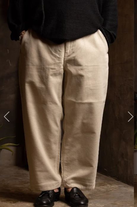 Porter Classic Porter Classic - CORDUROY PANTS - Off White | Grailed