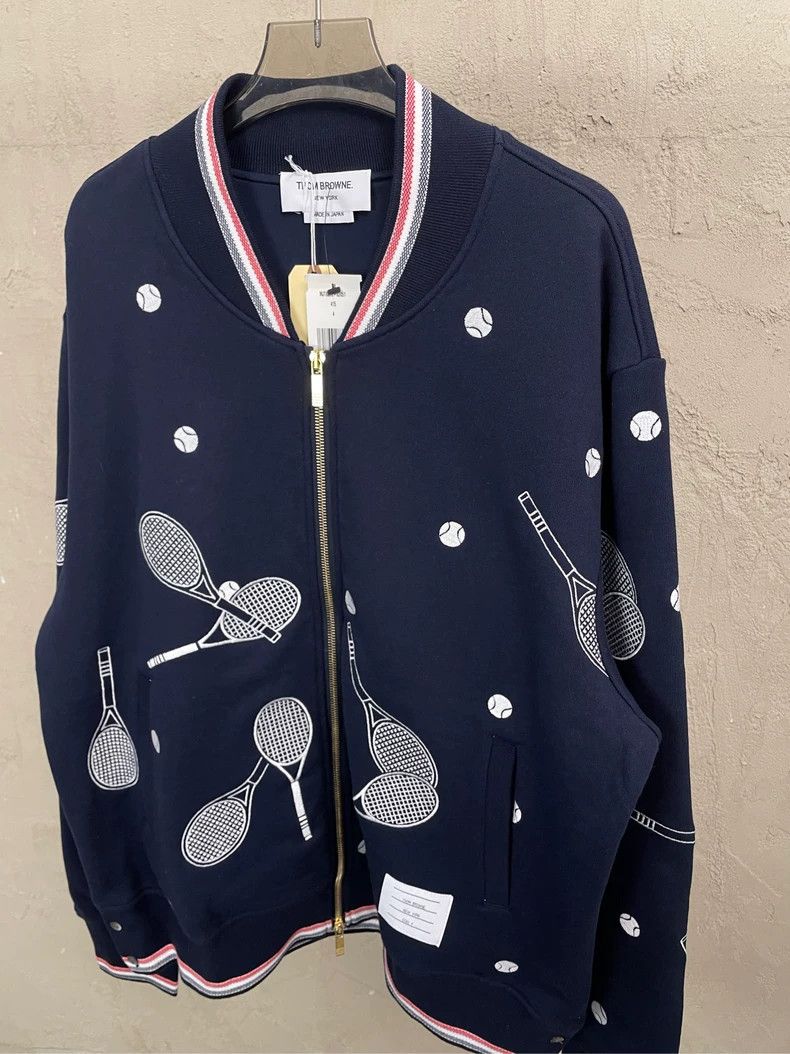 Thom Browne Thom browne Navy blue show ace series embroidered tennis ba Size US XL / EU 56 / 4 - 4 Thumbnail