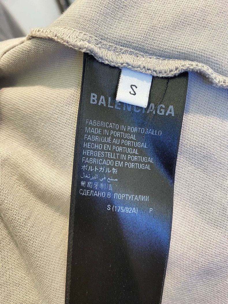 Balenciaga Balenciaga Grey double b embroidered logo short sleeves Size US S / EU 44-46 / 1 - 6 Thumbnail