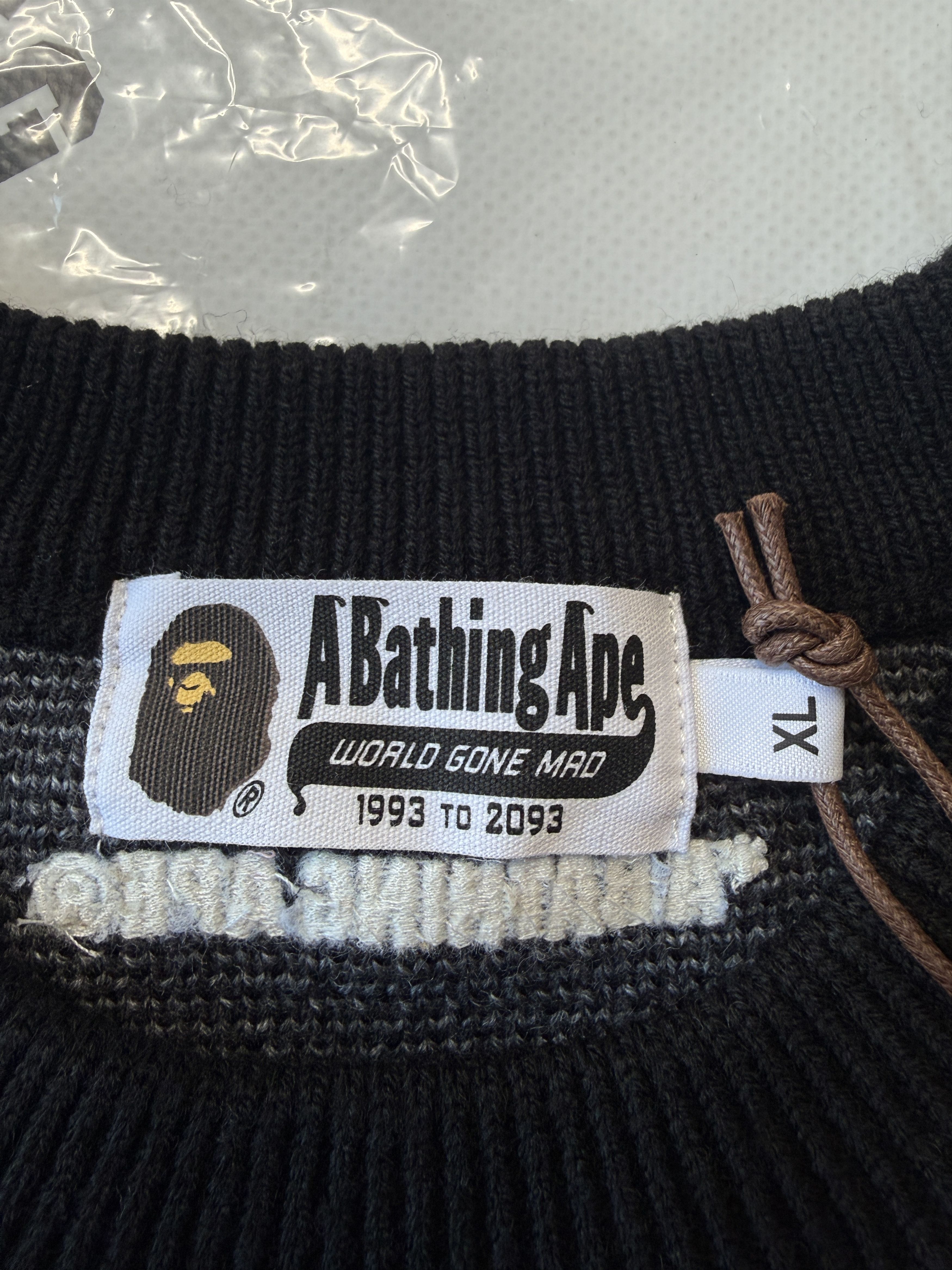 Bape BAPE MEGA ABC CAMO KNIT CREWNECK SWEATSHIRT Size US XL / EU 56 / 4 - 8 Thumbnail