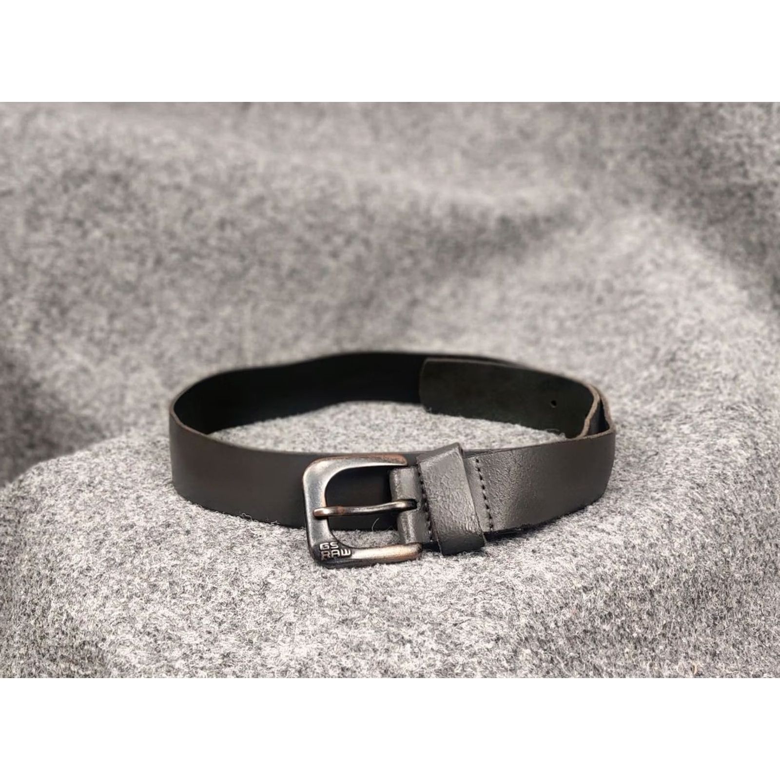 G-Star G Star raw Gray Genuine Leather Mini Logo Vintage Style Belt Y2K Size ONE SIZE - 2 Thumbnail