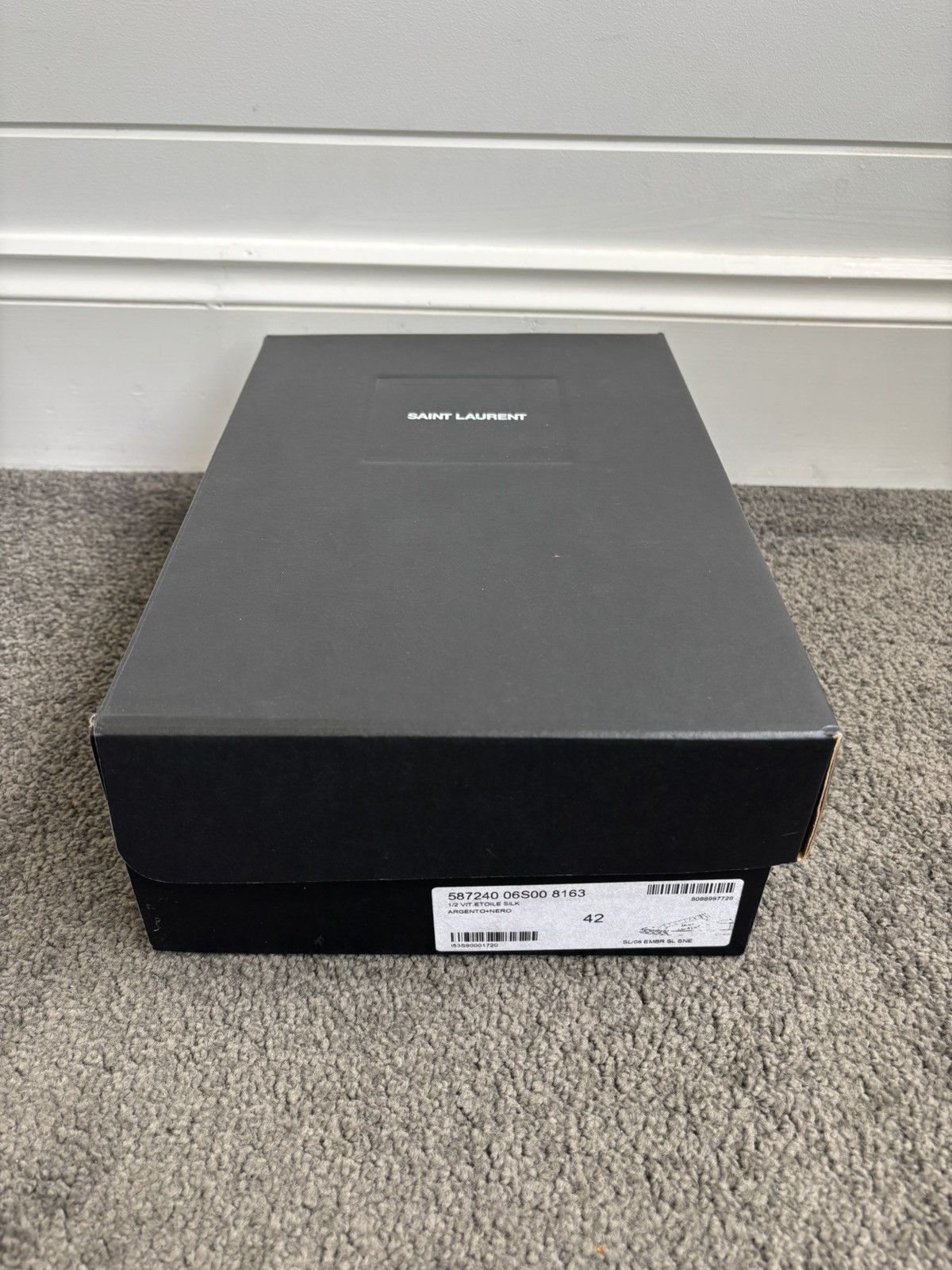 Saint Laurent Paris Saint Laurent Court Classic ‘Metallic Silver’ Size US 11 / IT 41 - 8 Thumbnail
