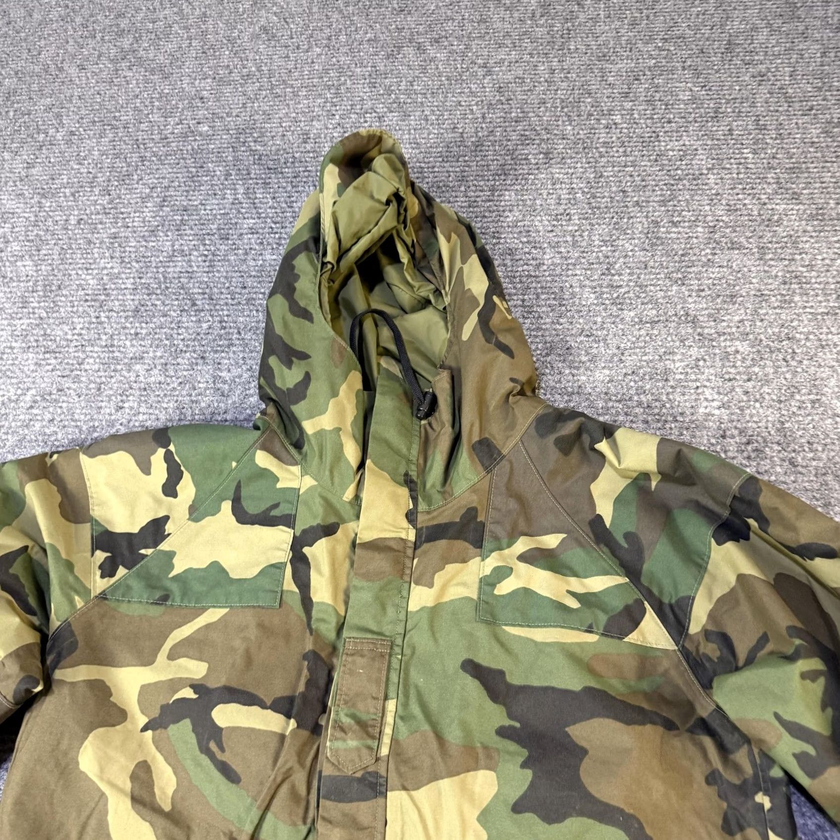 Vintage Raven Rain-Stuff Jacket Mens Medium Green Camo Hooded Parka Outdoor Snow Size US M / EU 48-50 / 2 - 3 Thumbnail