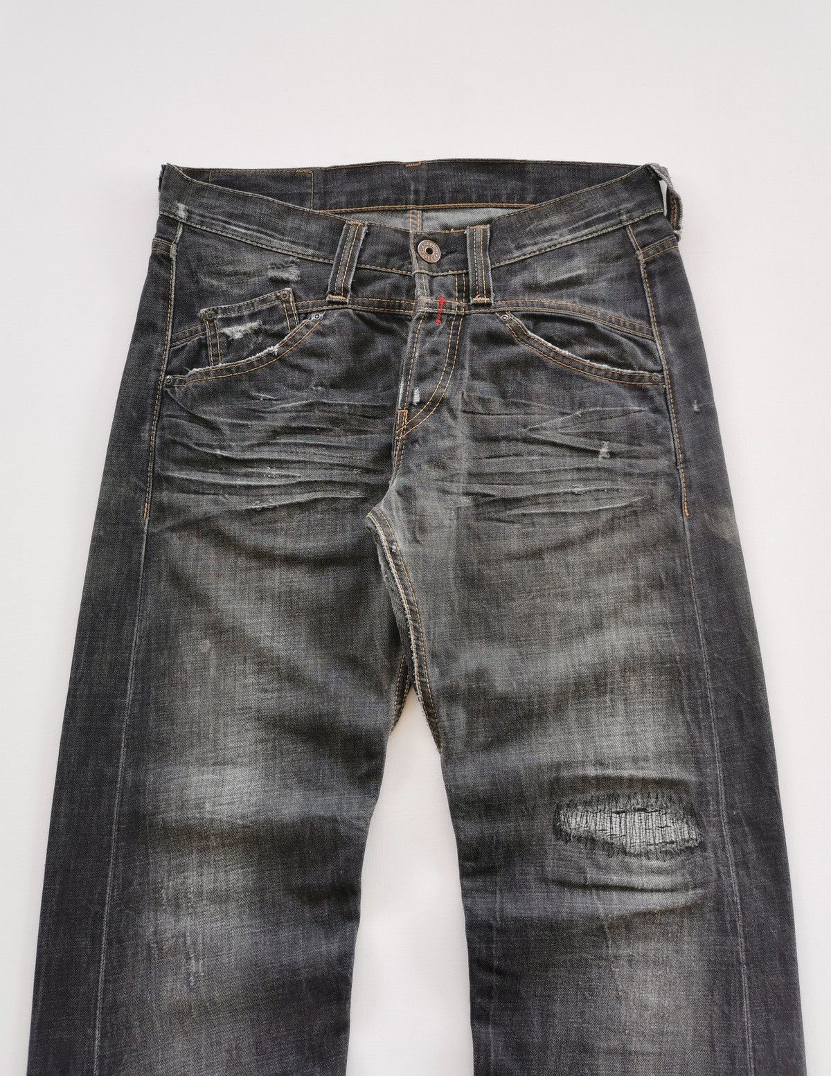 Replay Replay Rugged Vintage Washed Black Straight Fit Y2K Denim Size US 31 - 3 Thumbnail