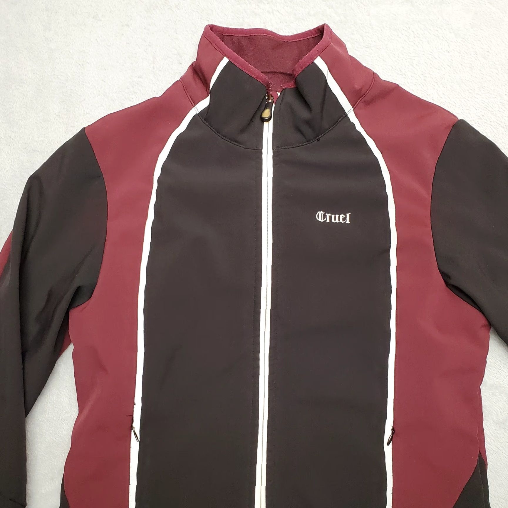 Marmot Marmot Cruel Jacket Womens M Maroon Black Full Zip Fleece Lined Wind-Resistant Outdoor Coat Size M / US 6-8 / IT 42-44 - 2 Thumbnail