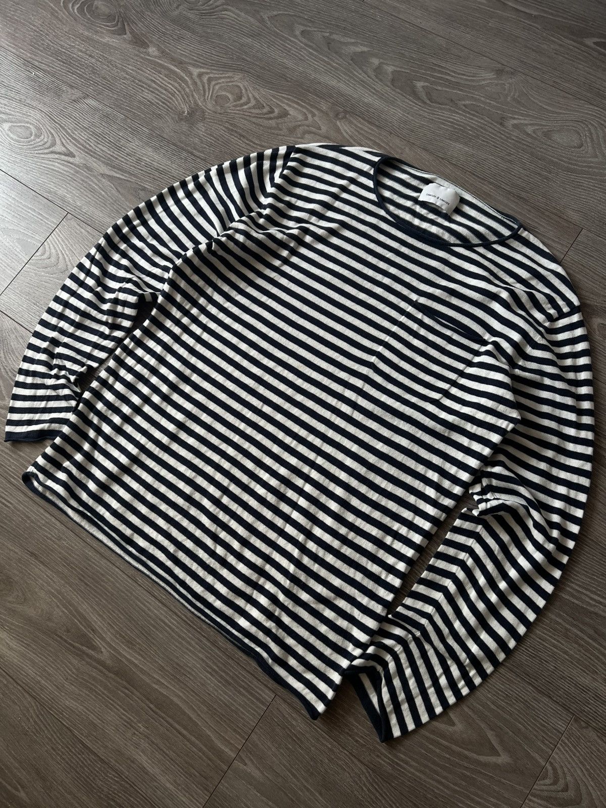 Japanese Brand × Samsoe Samsoe ‼️Archival Samsoe Samsoe Stripes Y2k Opium Long Sleeve Tee‼️ Size US XL / EU 56 / 4 - 9 Thumbnail