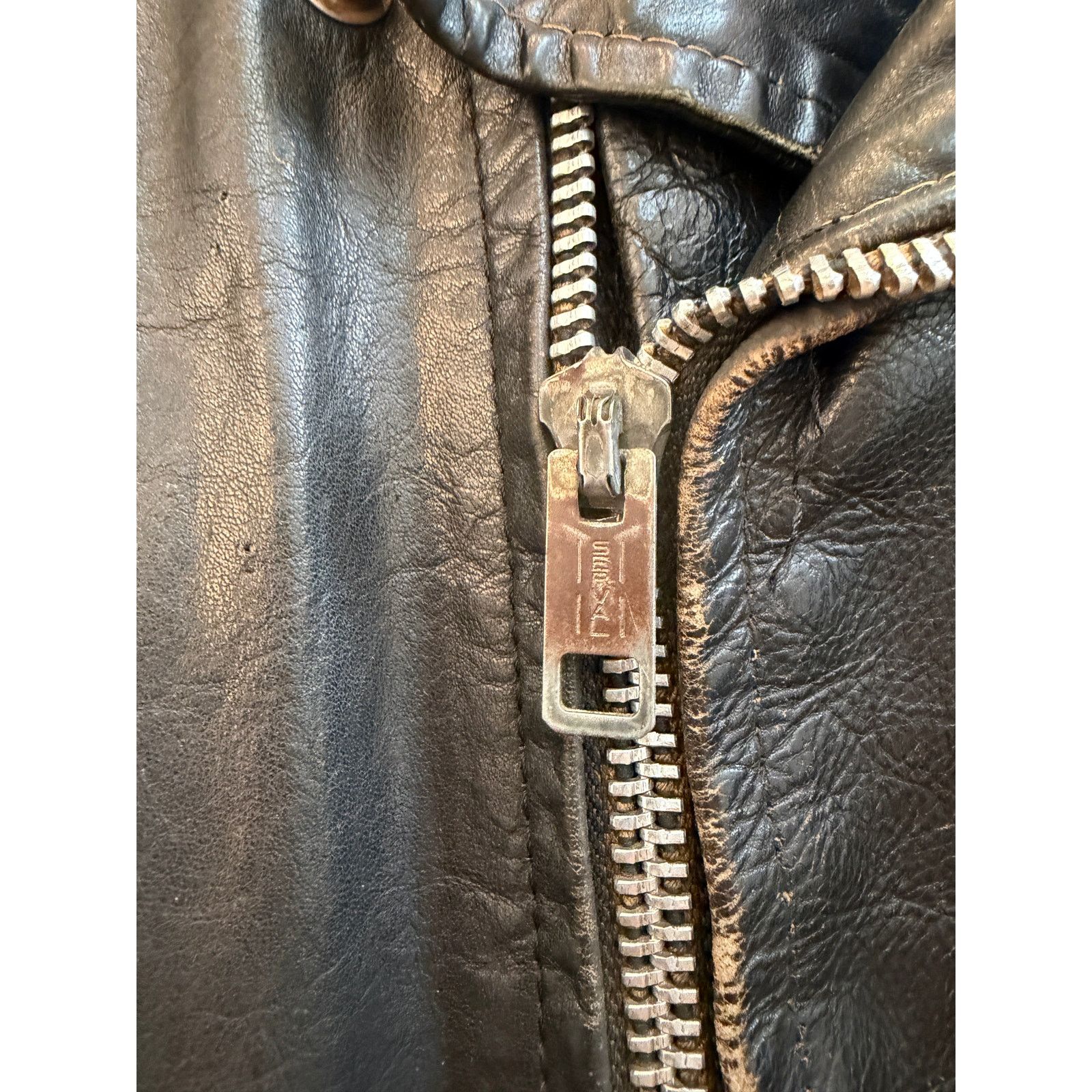 Vintage Vintage 60's Leather Motorcycle Biker Jacket Size US XL / EU 56 / 4 - 5 Thumbnail