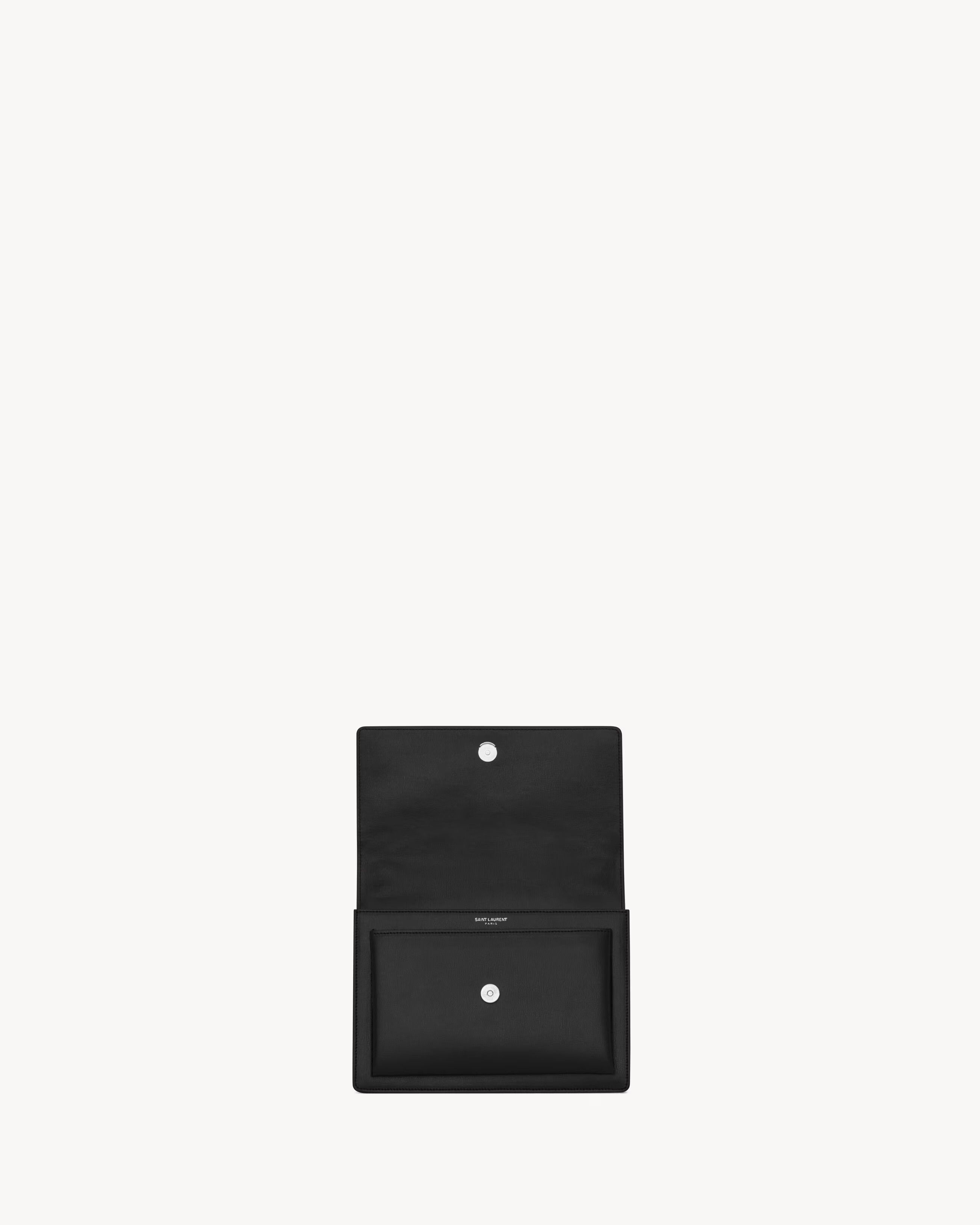 Saint Laurent Paris o1b1hav110125 Size: OS / Large Shoulder Bag Leather in Black Size ONE SIZE - 4 Thumbnail
