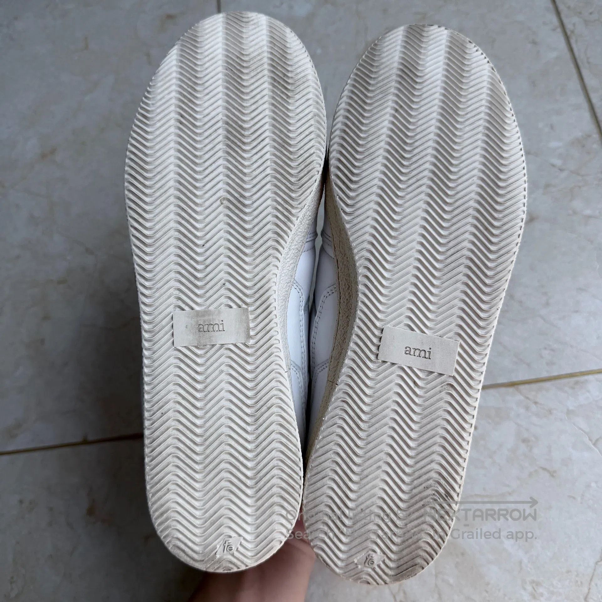 AMI AMI PARIS White Calf Leather Sneakers. Size US 8 / EU 41 - 5 Thumbnail
