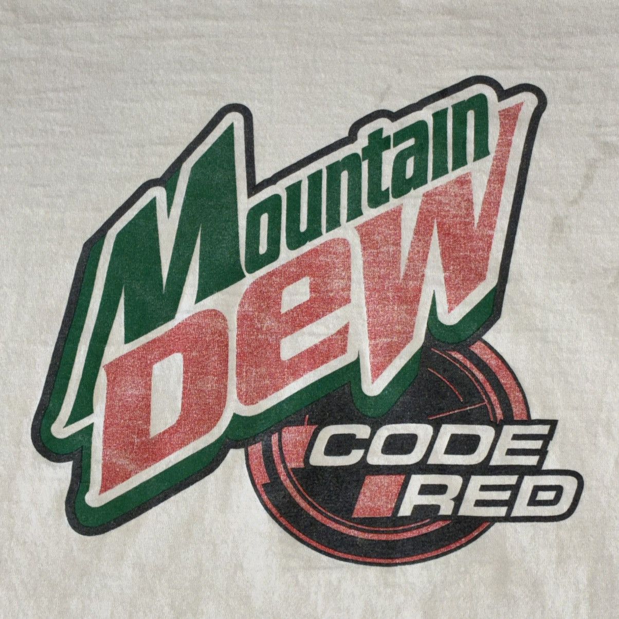 Fruit Of The Loom Mountain Dew Code Red distressed tee shirt Size US XL / EU 56 / 4 - 2 Thumbnail
