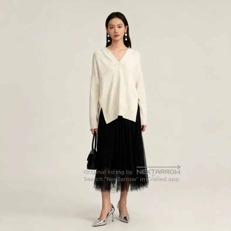Hermes Hermes Knit Sweater, Open Front V-Neck Size XXS / US 00 / IT 34 - 2 Thumbnail