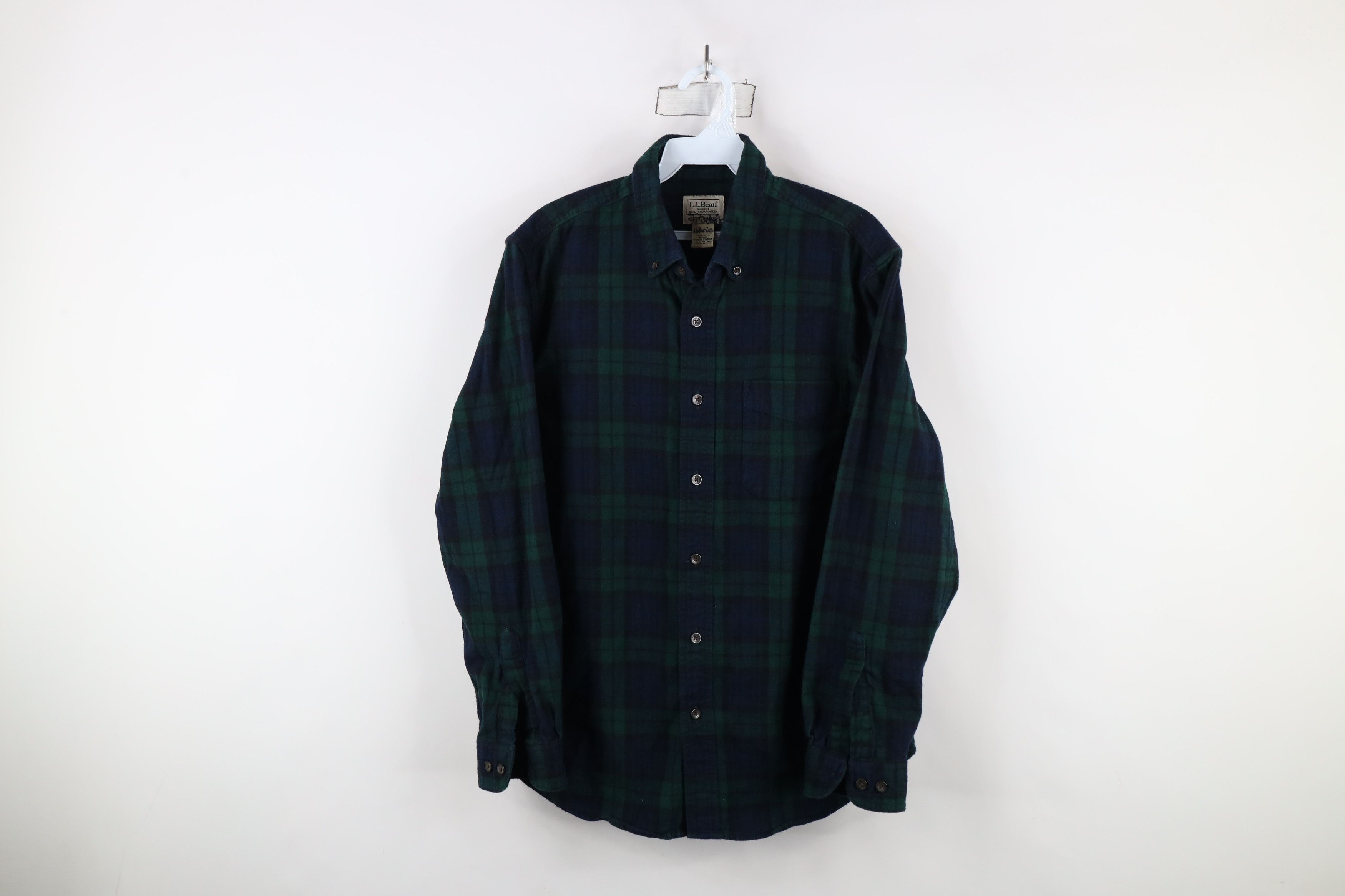 L.L. Bean × Vintage Vintage LL Bean Slightly Fitted Flannel Button Down Shirt Size US M / EU 48-50 / 2 - 1 Thumbnail