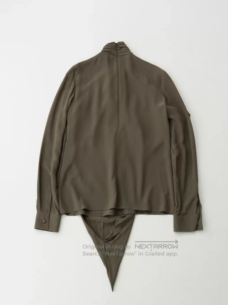 Givenchy Givenchy Sophisticated Olive Green Silk Long Sleeve Shirt Size XS / US 0-2 / IT 36-38 - 2 Thumbnail