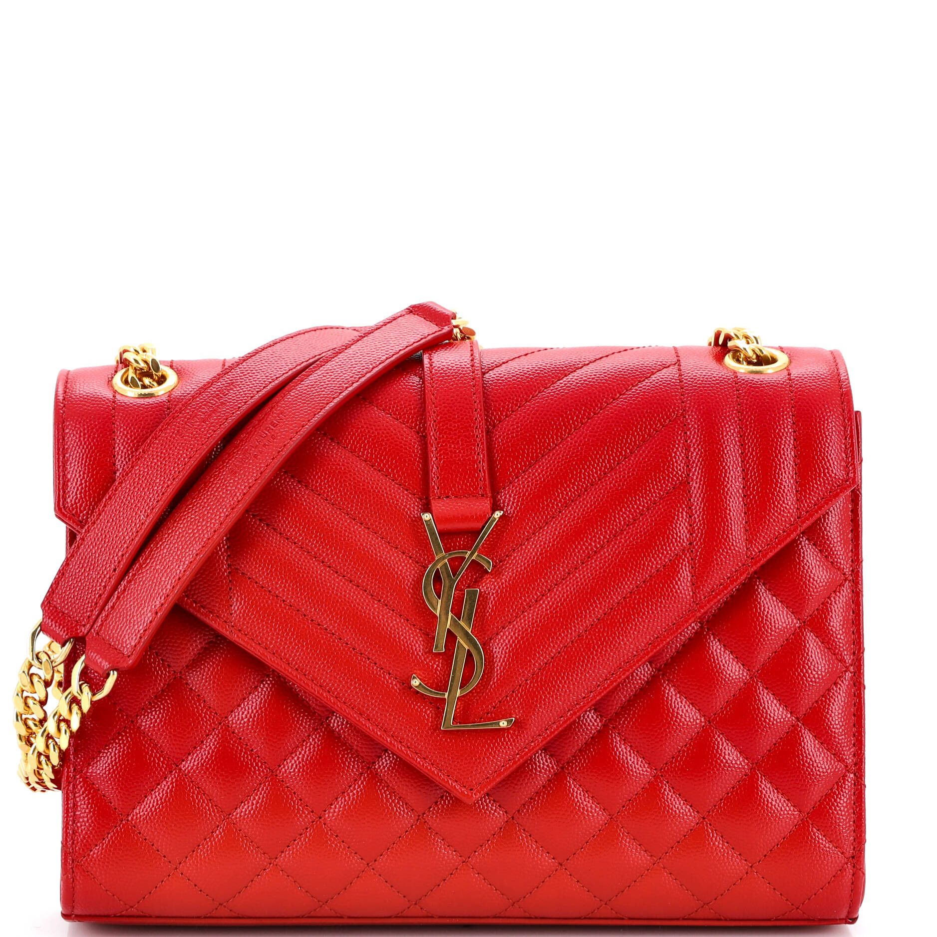 Saint Laurent Paris Classic Monogram Envelope Satchel Size ONE SIZE - 1 Thumbnail