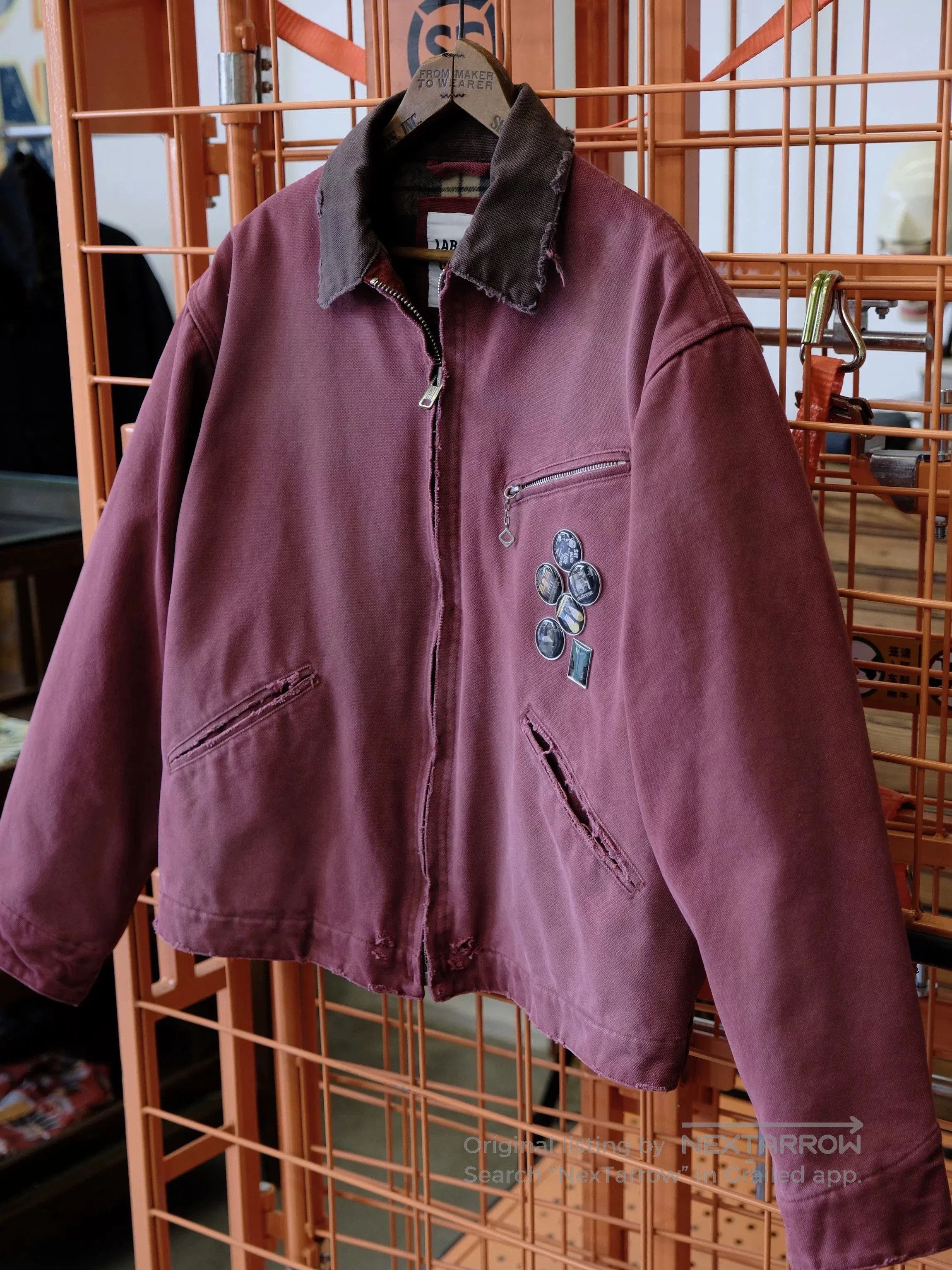 Stepney Workers Club Labour Union Distressed Washed Jacket. Size US M / EU 48-50 / 2 - 2 Thumbnail